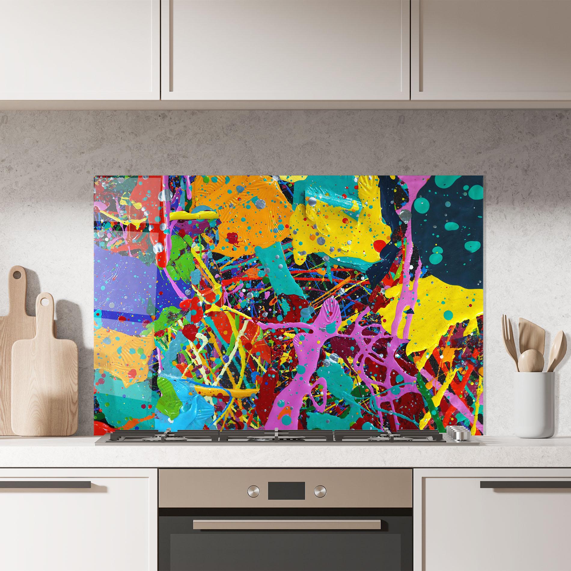 Panou Sticla Bucatarie Dark Panorama mockup 7