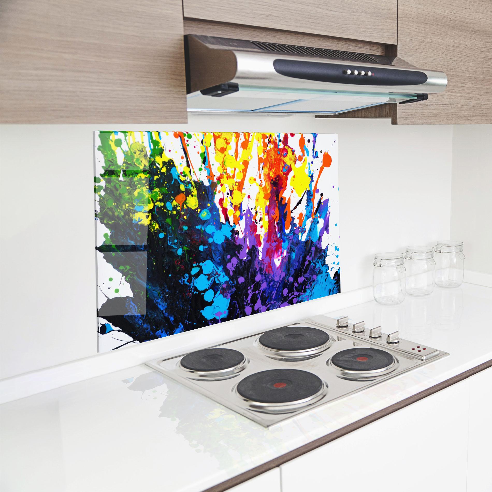 Panou Sticla Bucatarie Color Splash 2d mockup 8