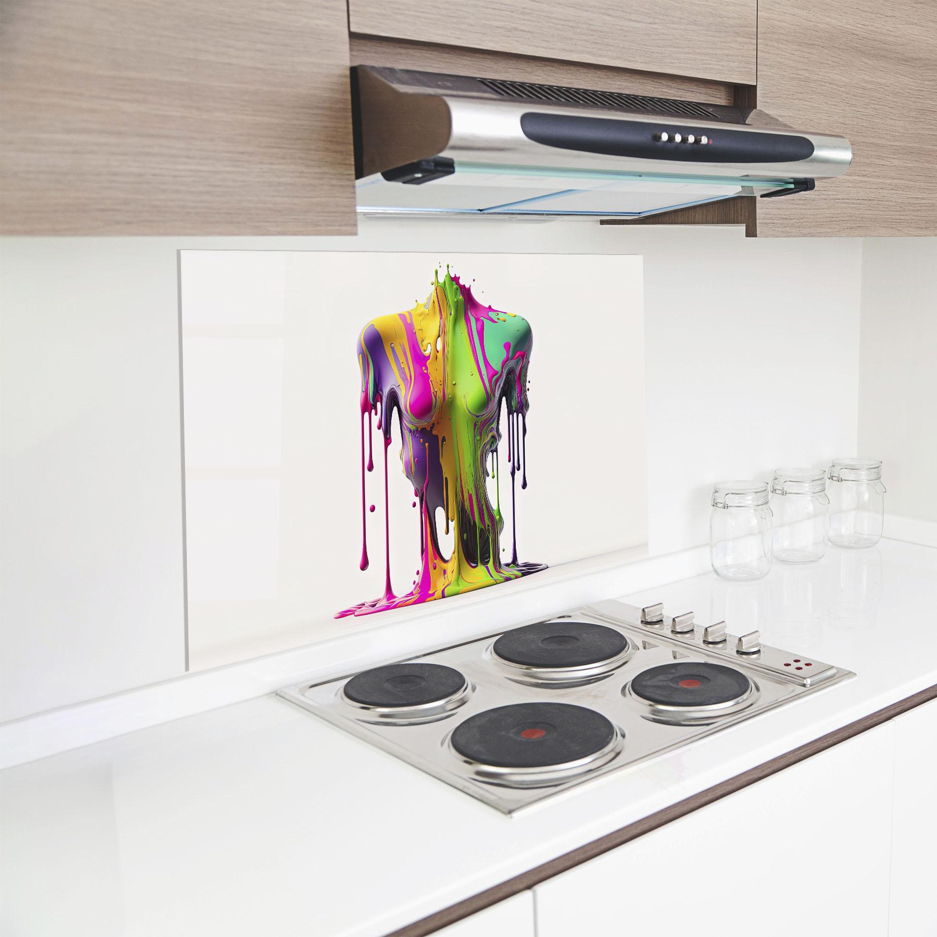 Panou Sticla Bucatarie Colorful Body mockup 8