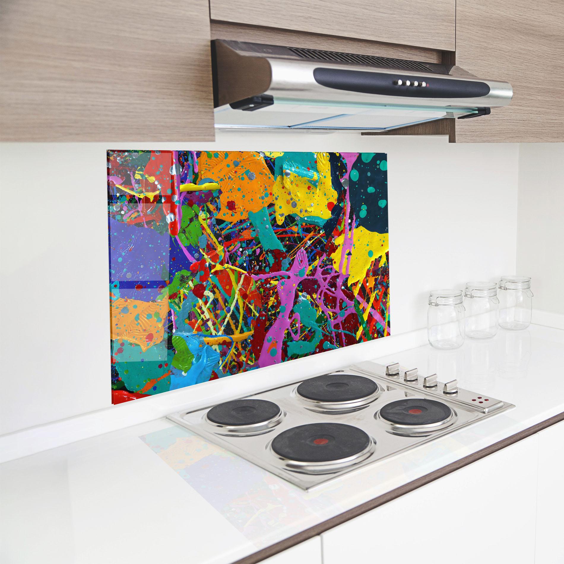 Panou Sticla Bucatarie Dark Panorama mockup 8