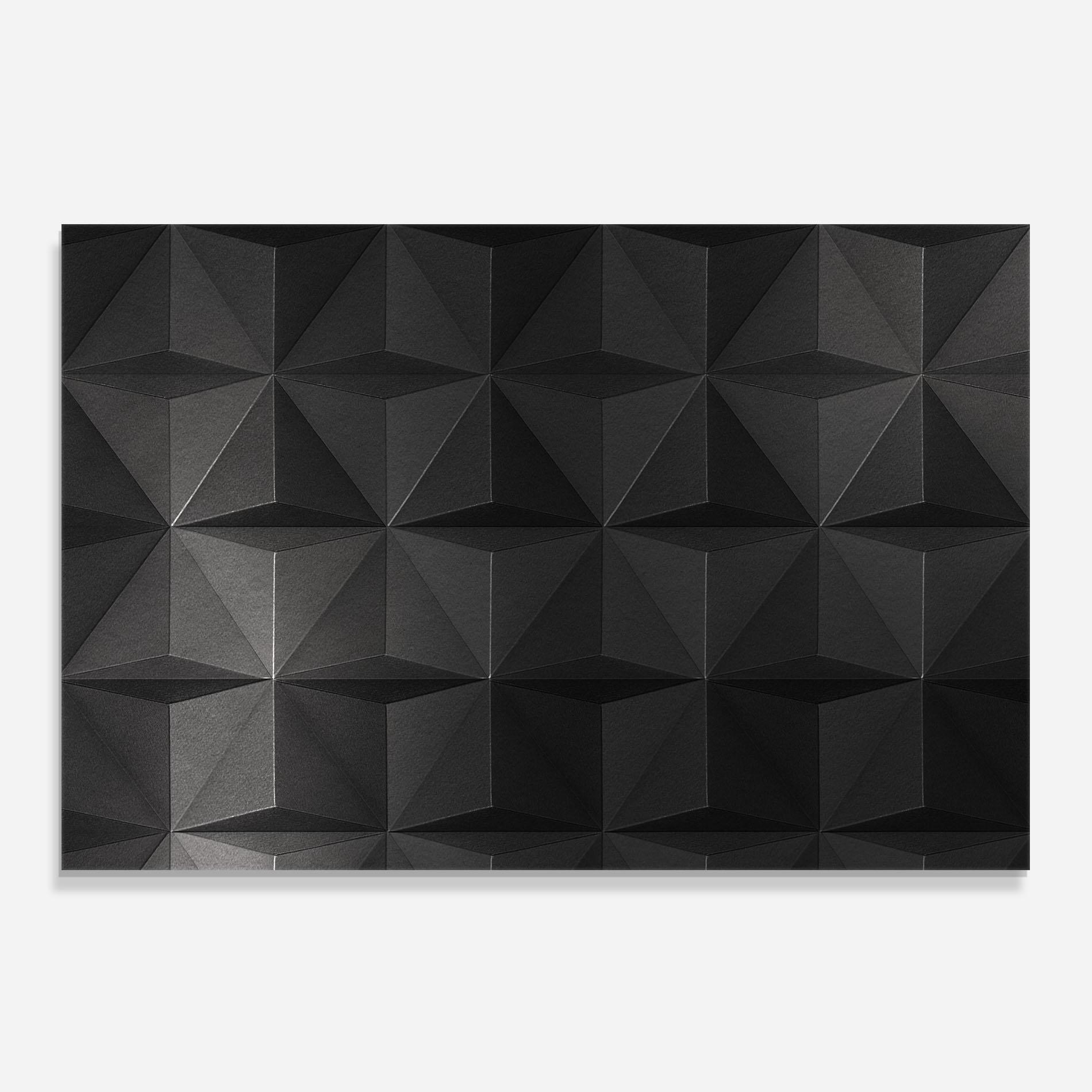 Panou Sticla Bucatarie Black Shade Triangle mockup 0