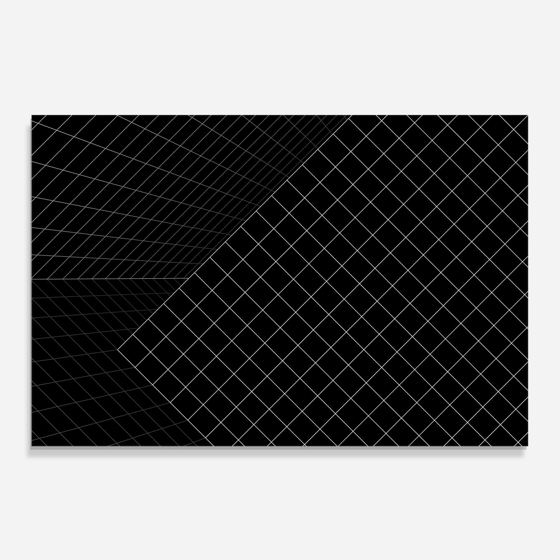 Panou Sticla Bucatarie Black Square mockup 0