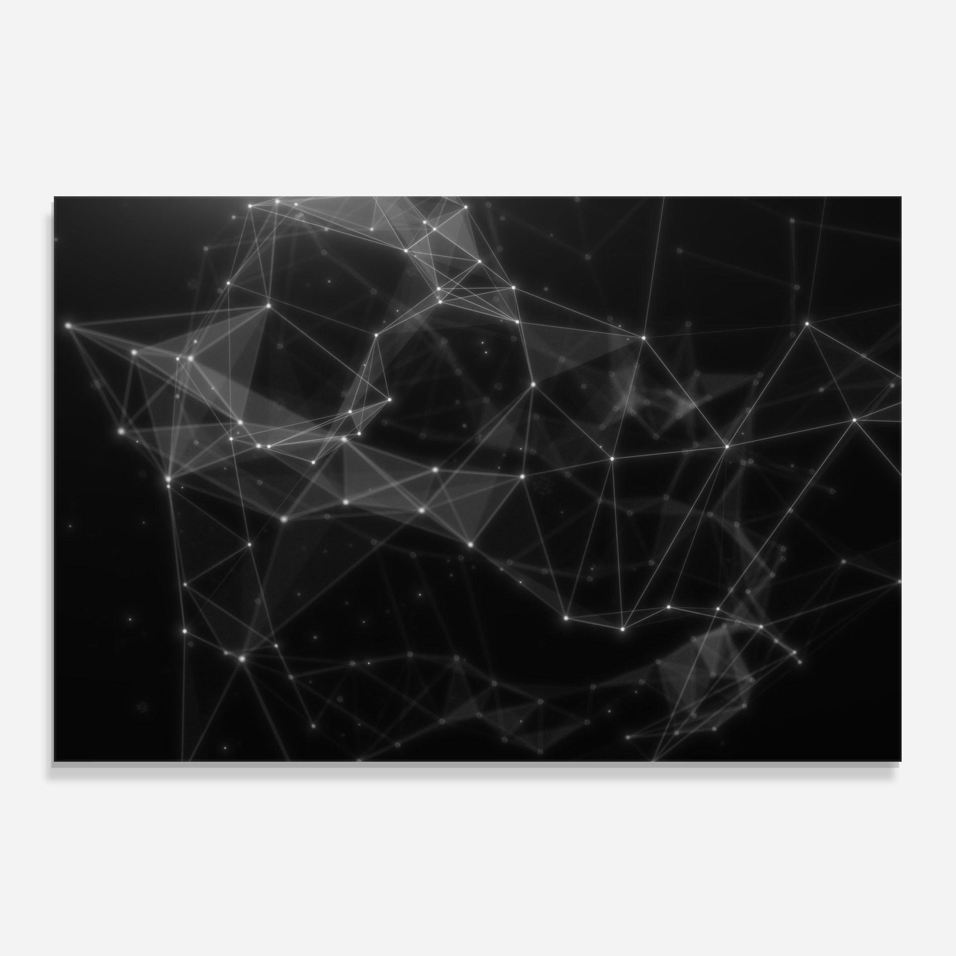 Panou Sticla Bucatarie Connecting Lines mockup 0