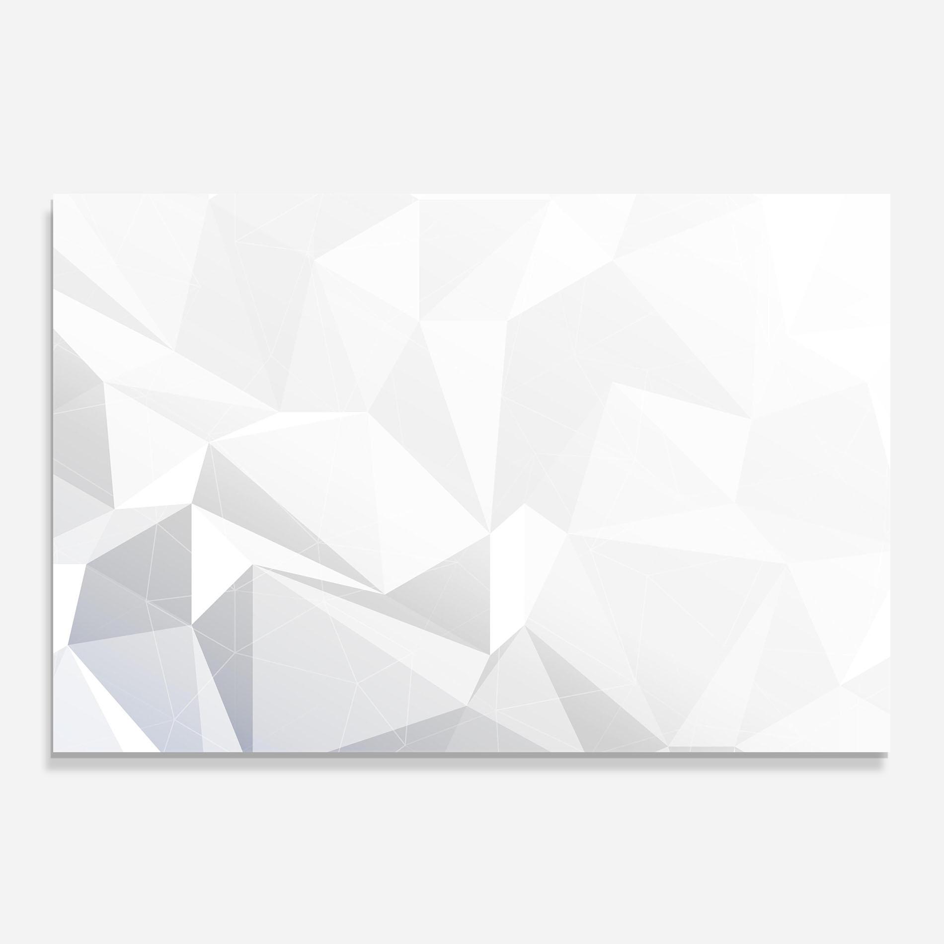 Panou Sticla Bucatarie Grey Triangle Shape mockup 0