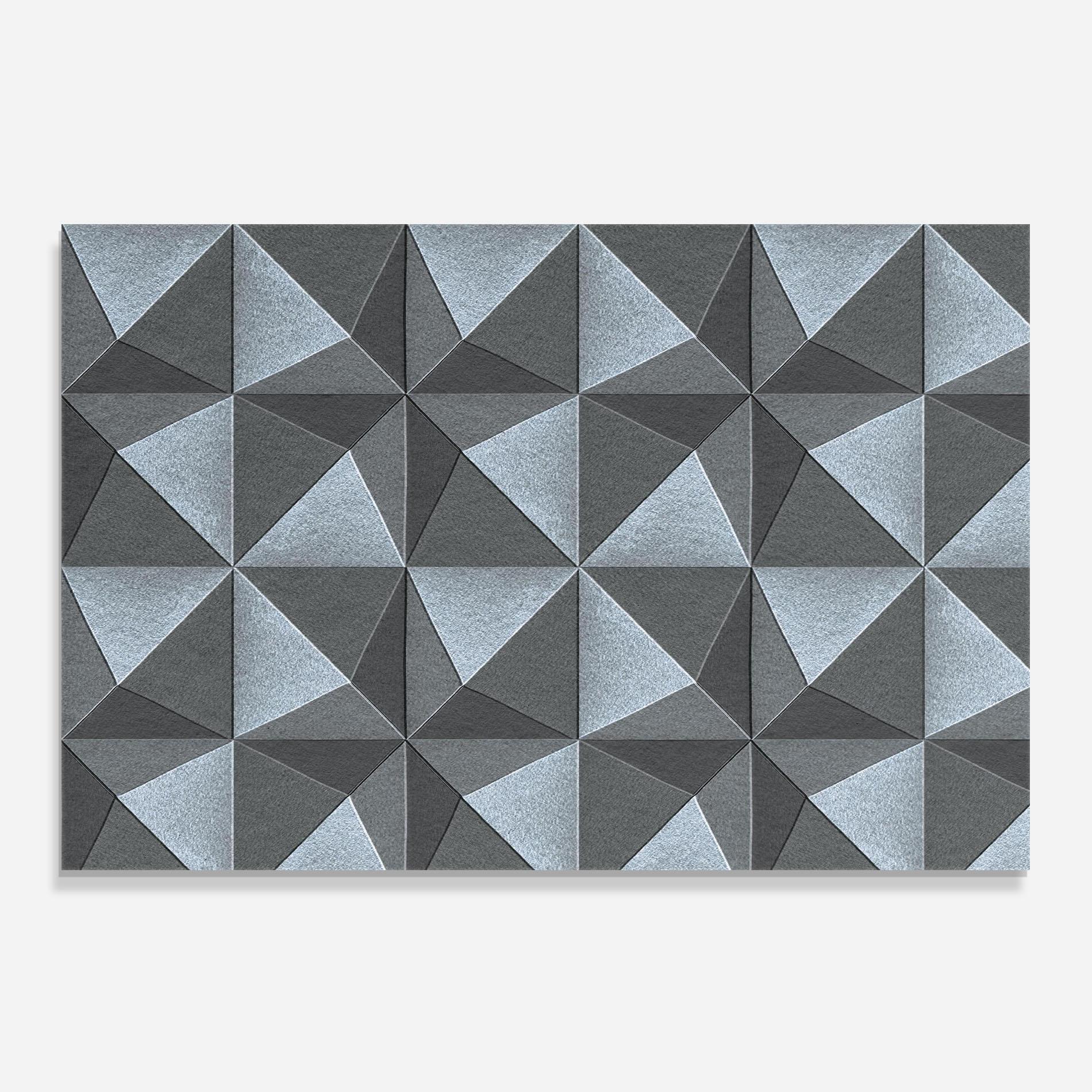 Panou Sticla Bucatarie Grey Triangle Square mockup 0