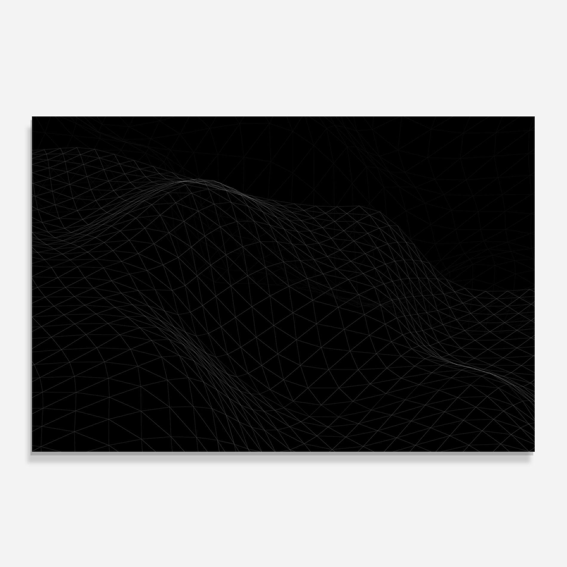 Panou Sticla Bucatarie Triangle Wave mockup 0