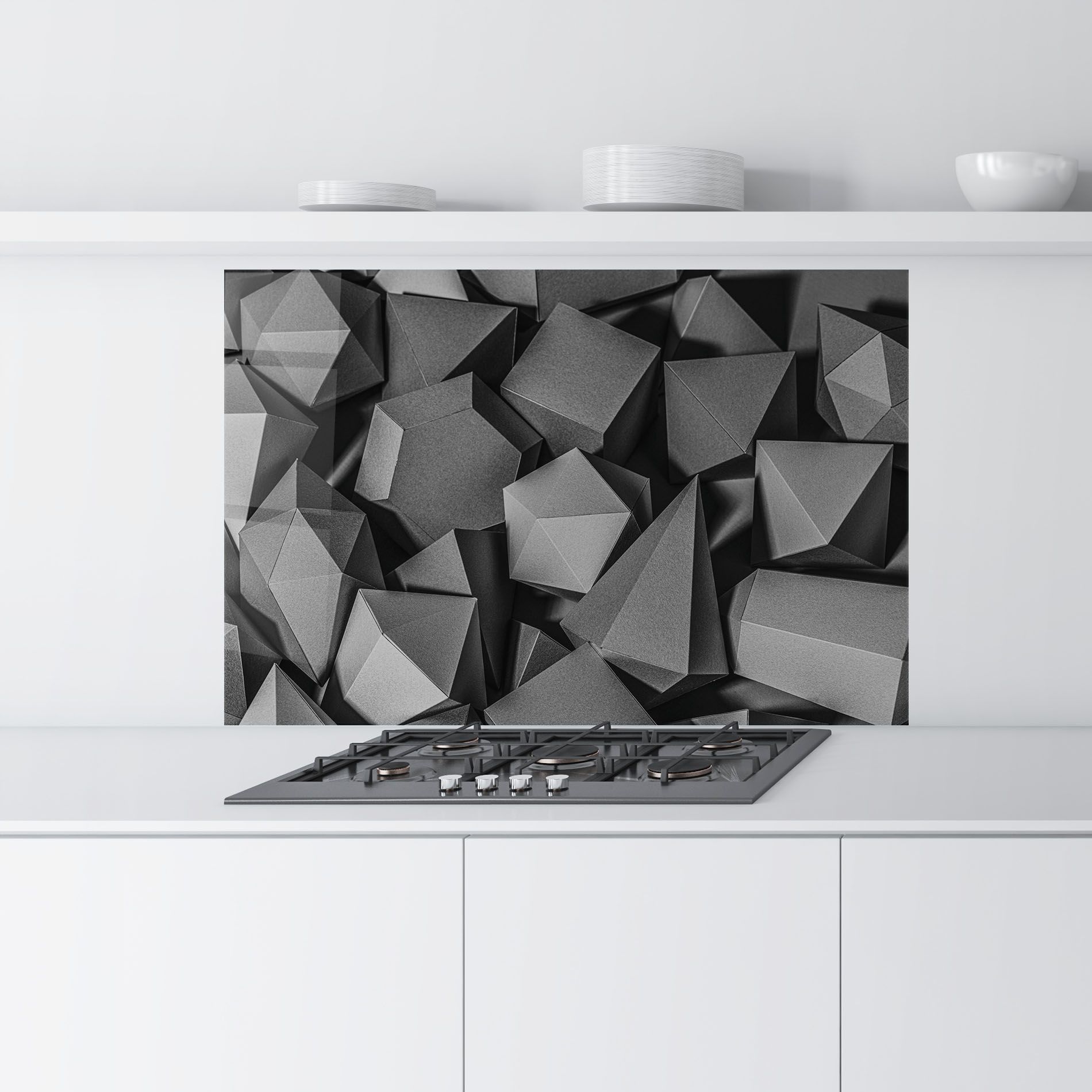 Black Geometric Shapes mockup 9