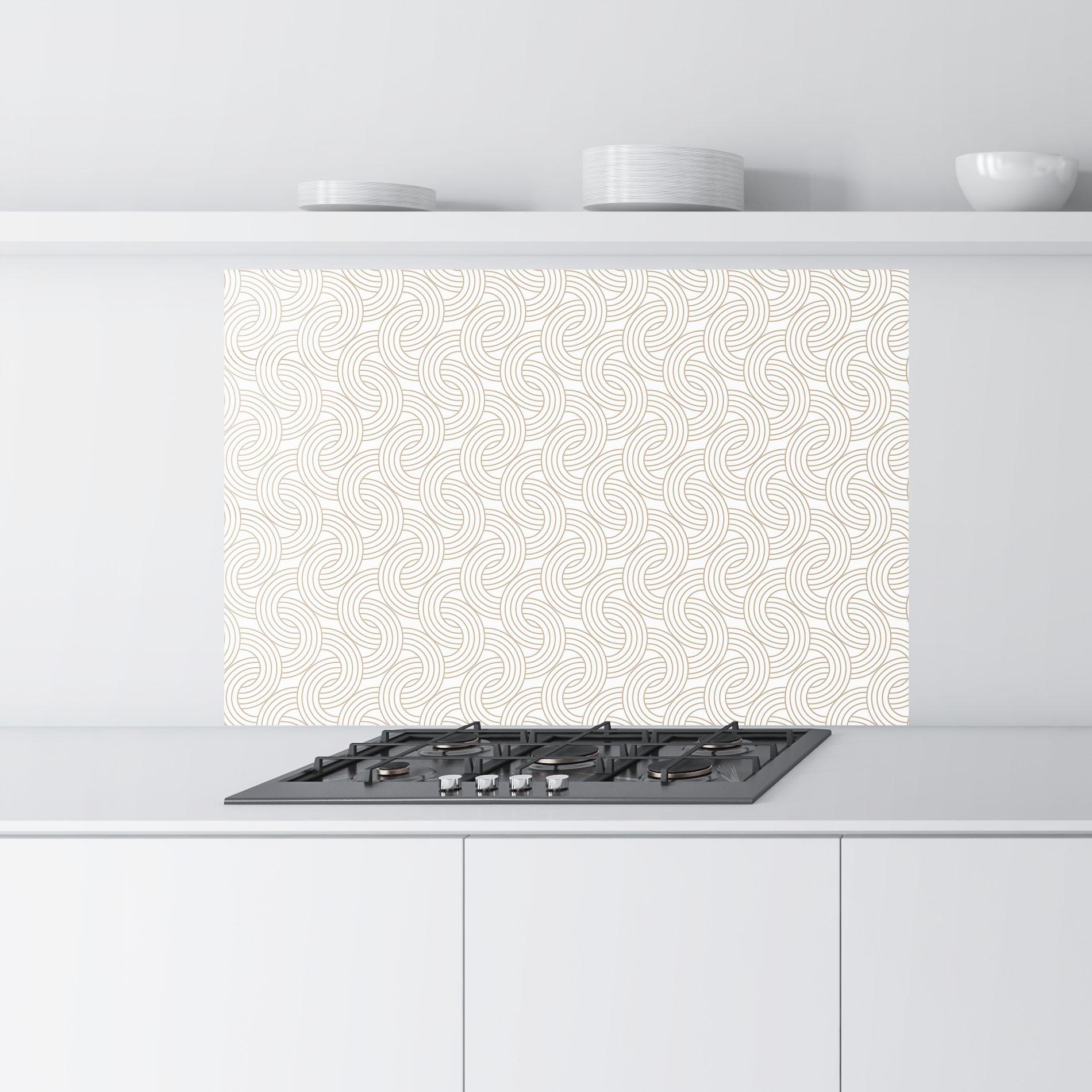 Panou Sticla Bucatarie Cream Lines mockup 9