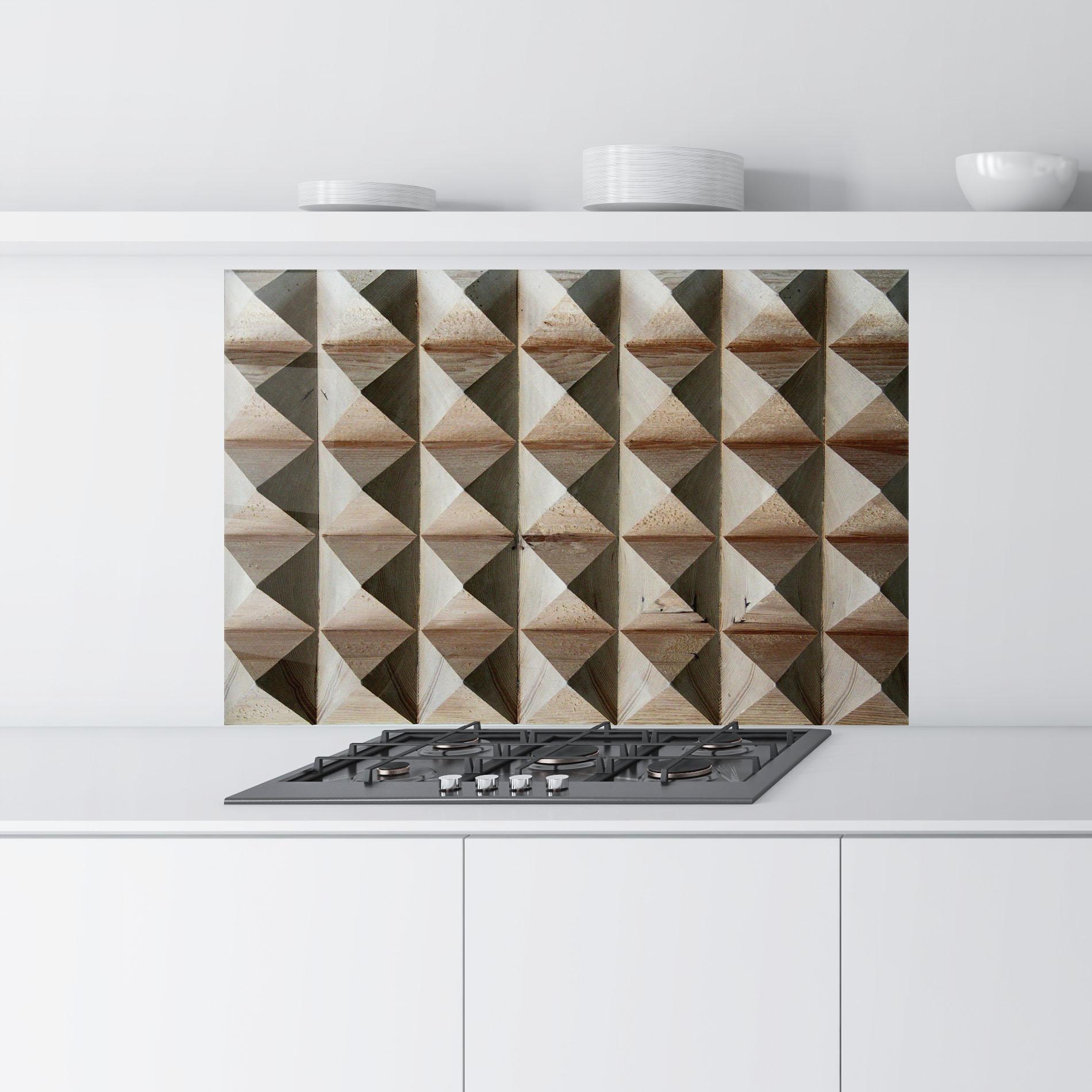 Panou Sticla Bucatarie Cream Pyramid mockup 9