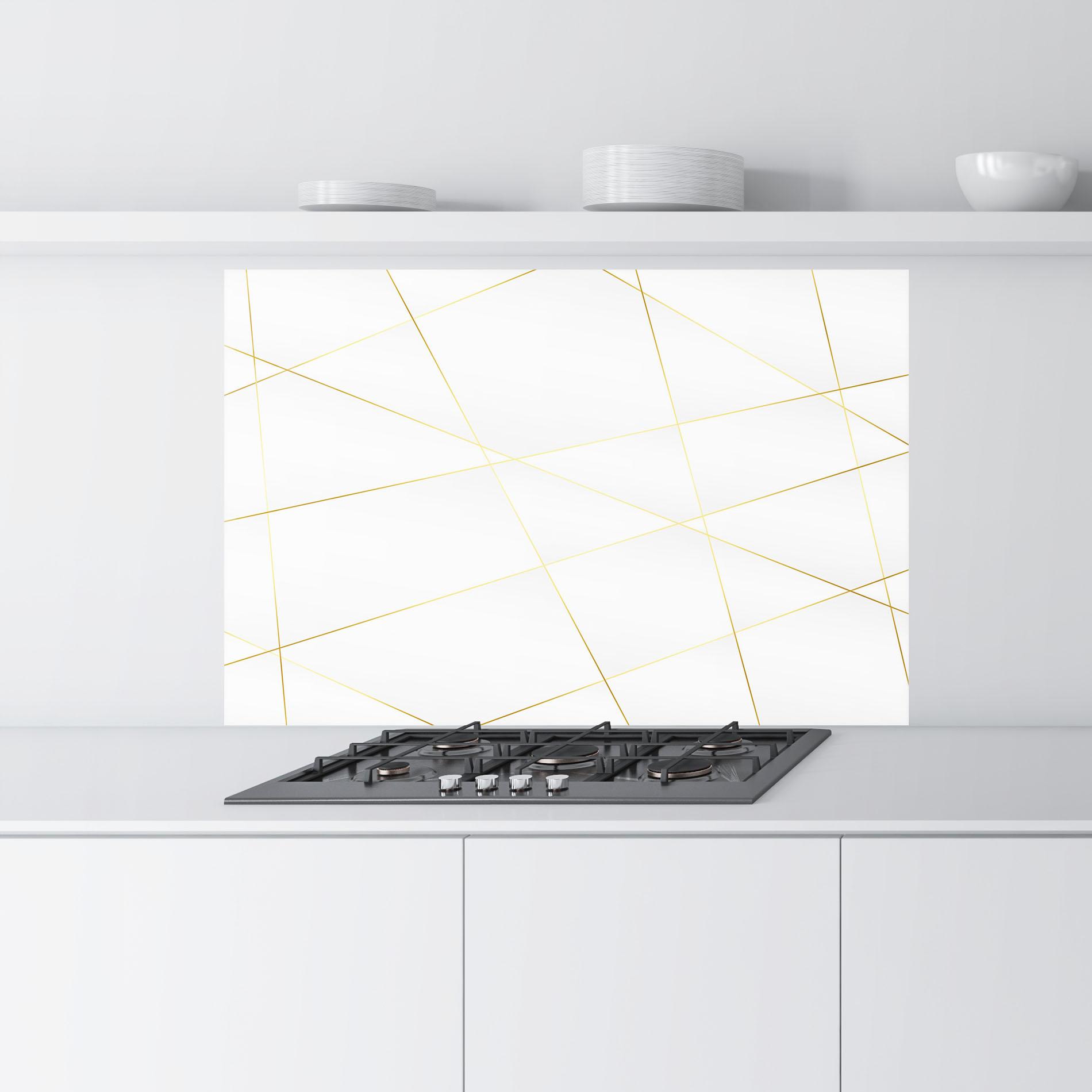 Panou Sticla Bucatarie Golden Line White mockup 9