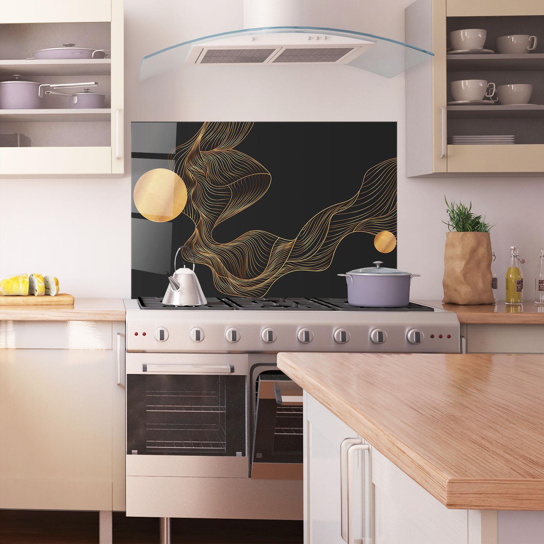 Panou Sticla Bucatarie Frecventa Abstracta mockup 1