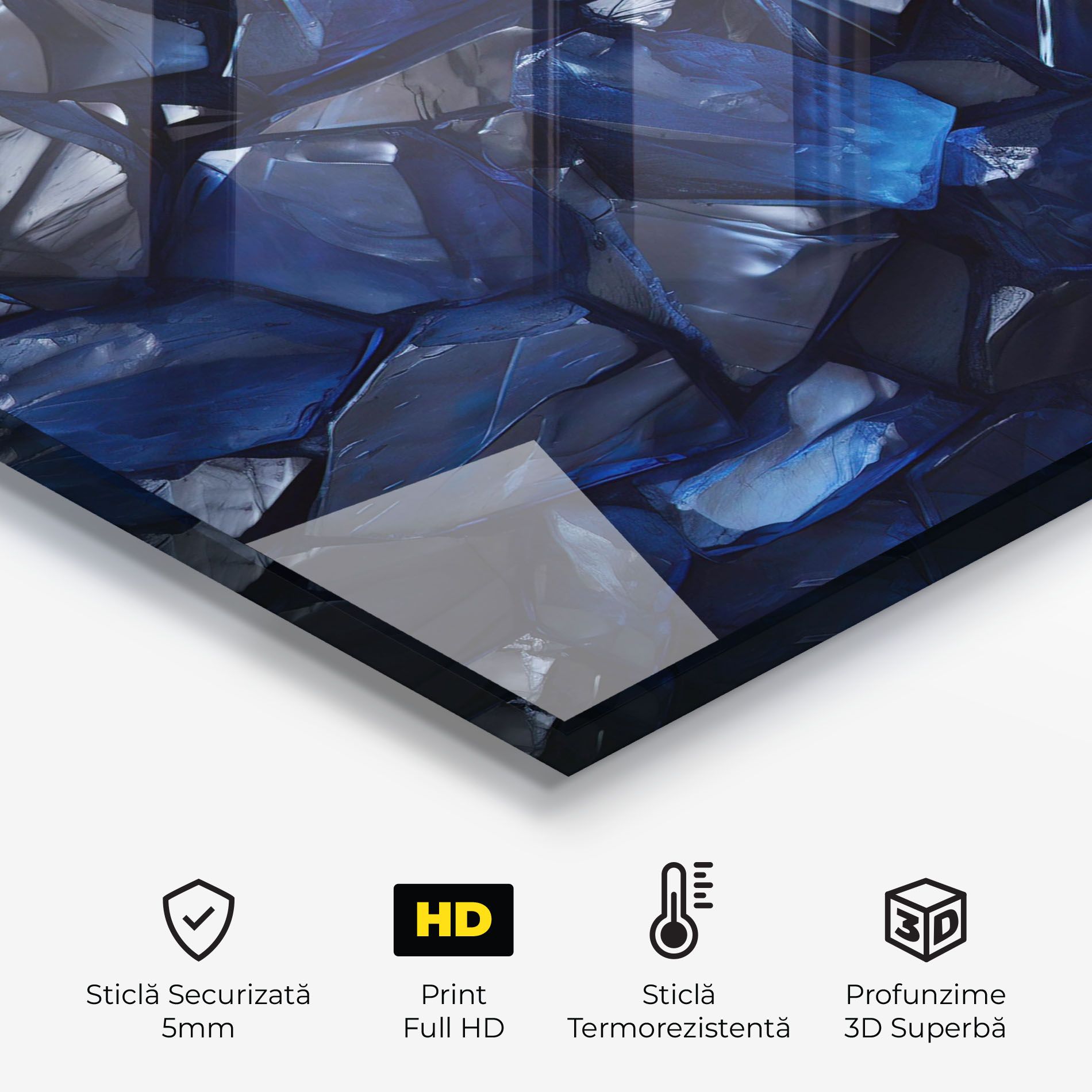 Blue Crystal Shape mockup 2