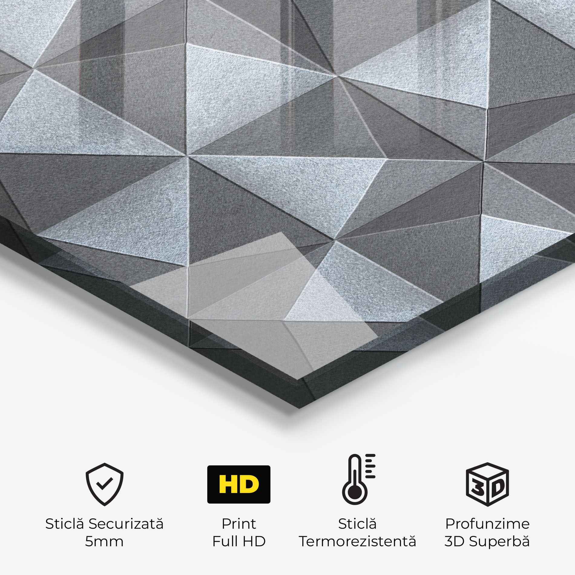 Grey Triangle Square mockup 2