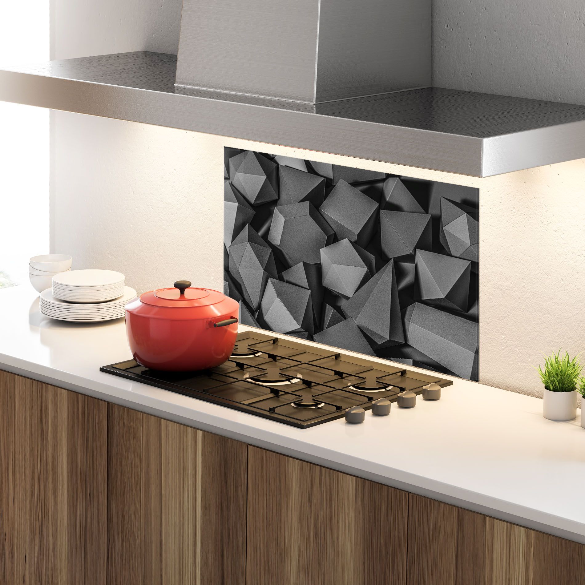 Black Geometric Shapes mockup 4