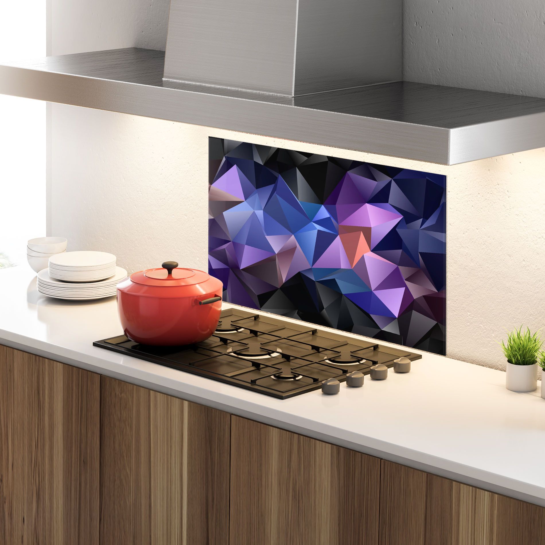 Black Purple Triangle mockup 4