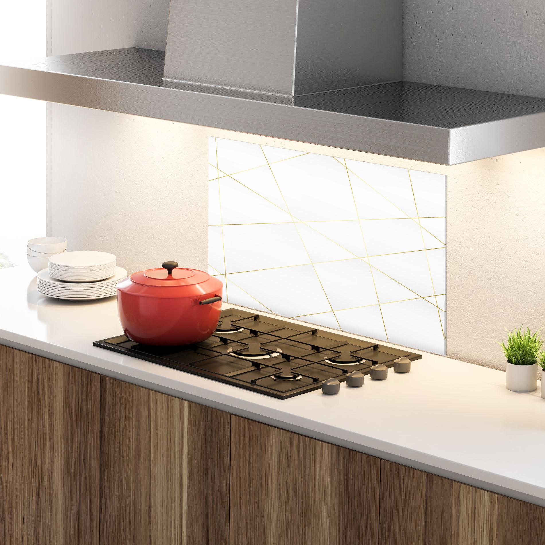 Panou Sticla Bucatarie Golden Line White mockup 4
