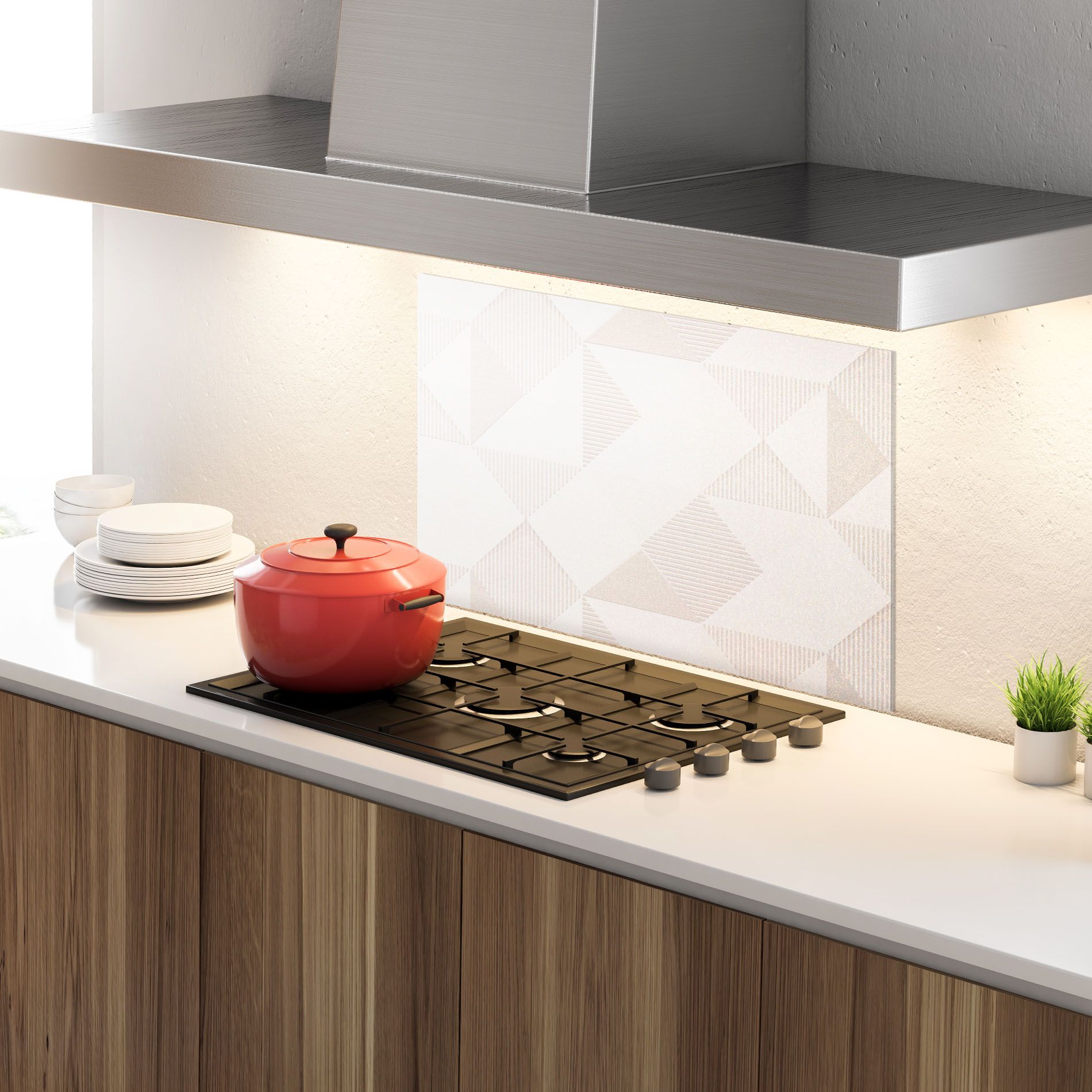 Light Cream Rhombus mockup 4
