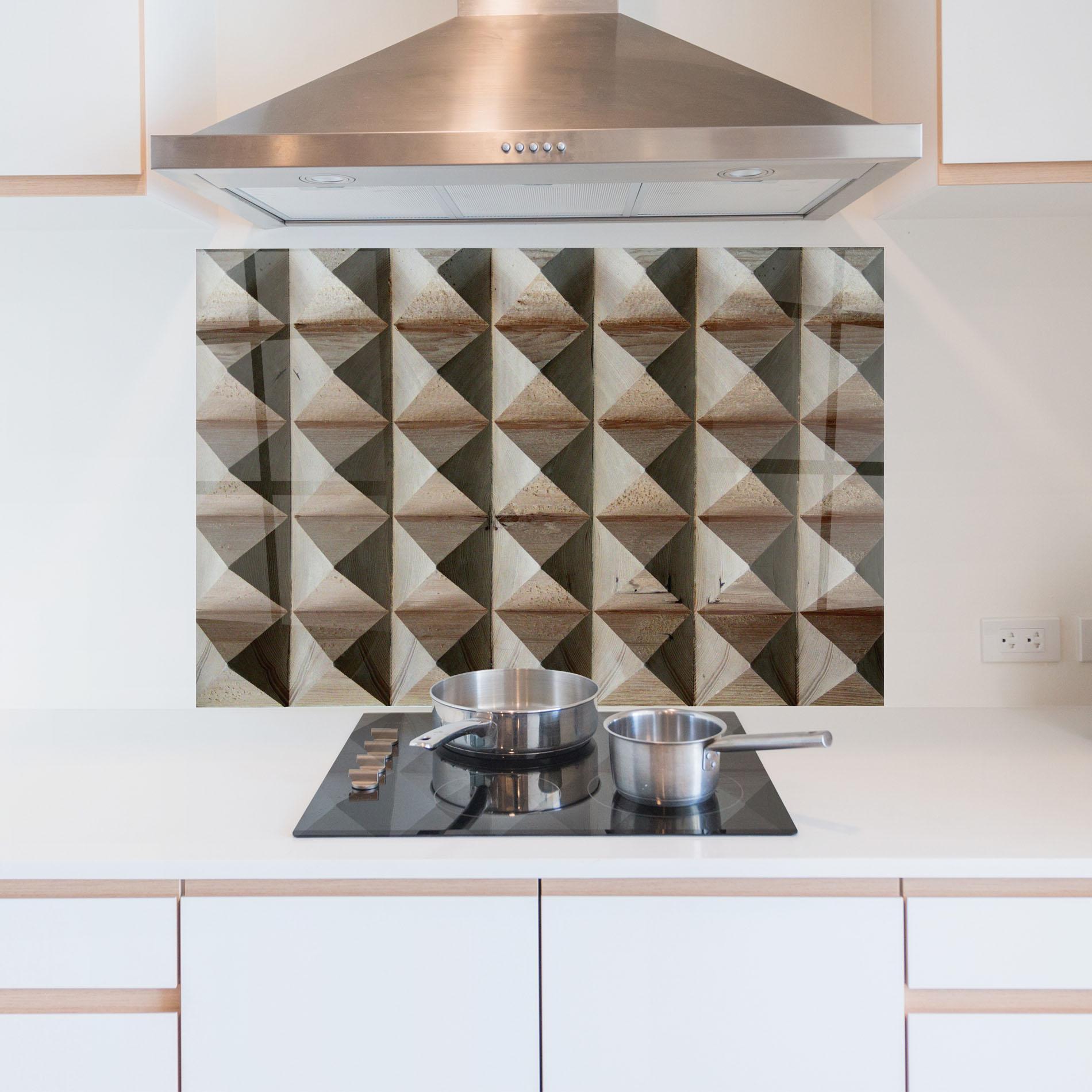 Panou Sticla Bucatarie Cream Pyramid mockup 5