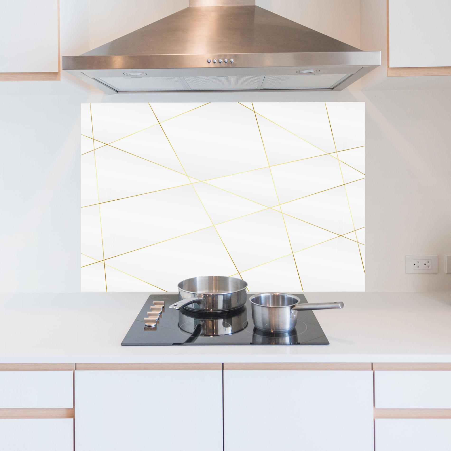 Panou Sticla Bucatarie Golden Line White mockup 5