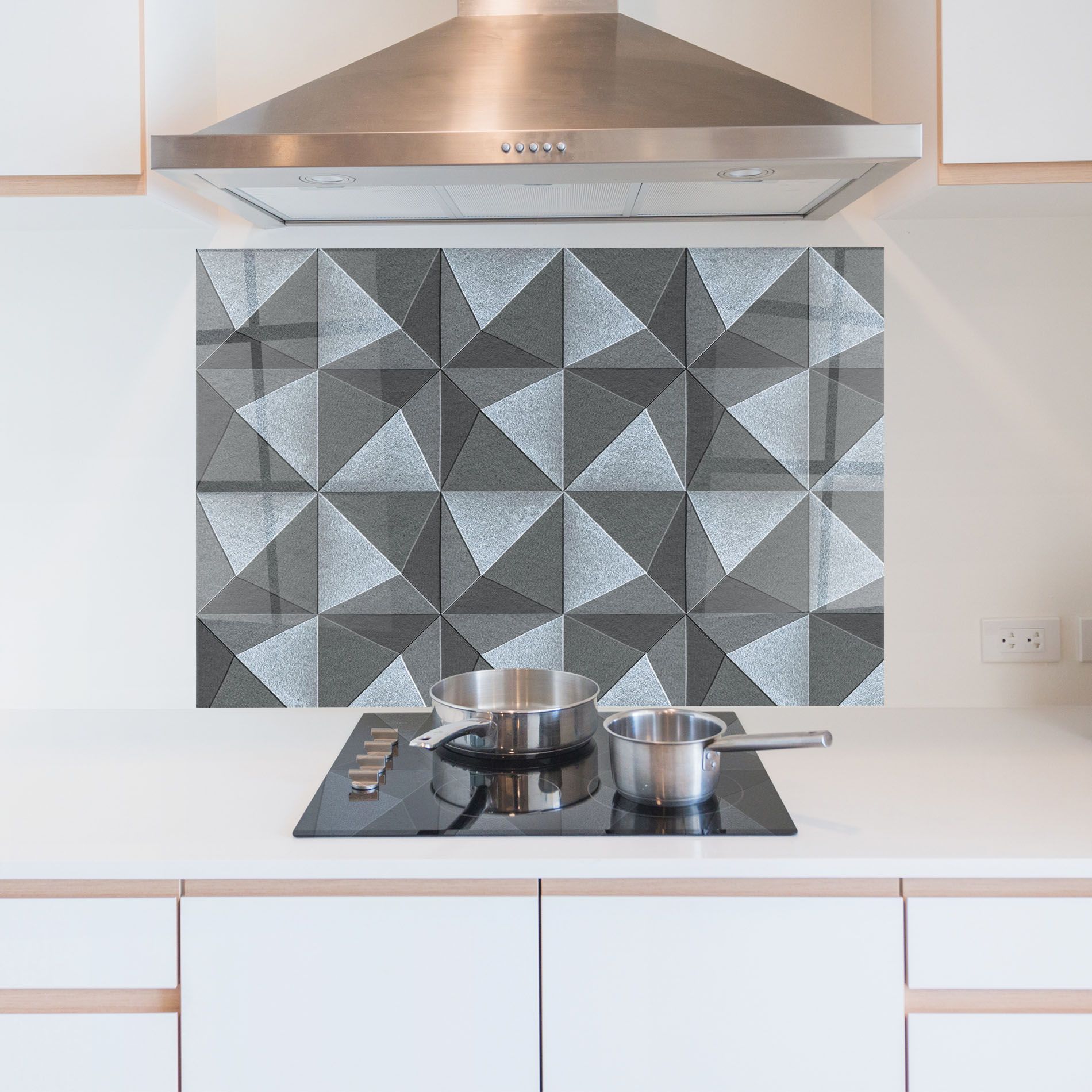 Grey Triangle Square mockup 5