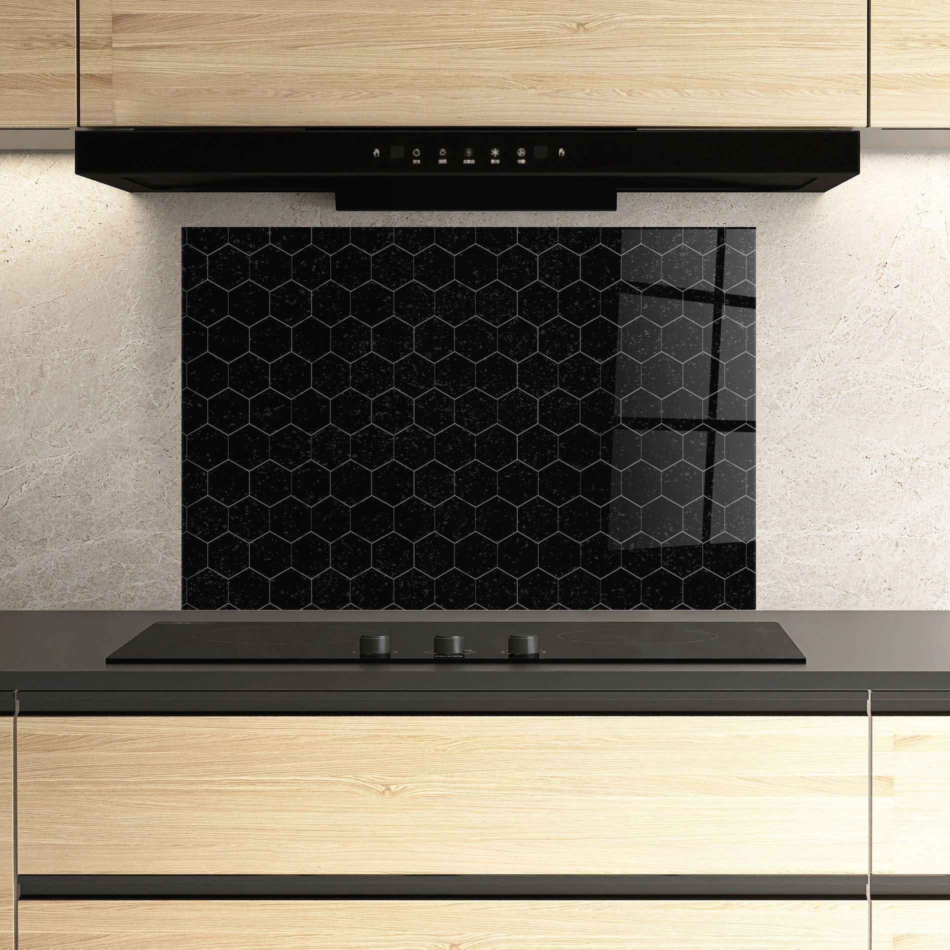 Black Hexagon mockup 3