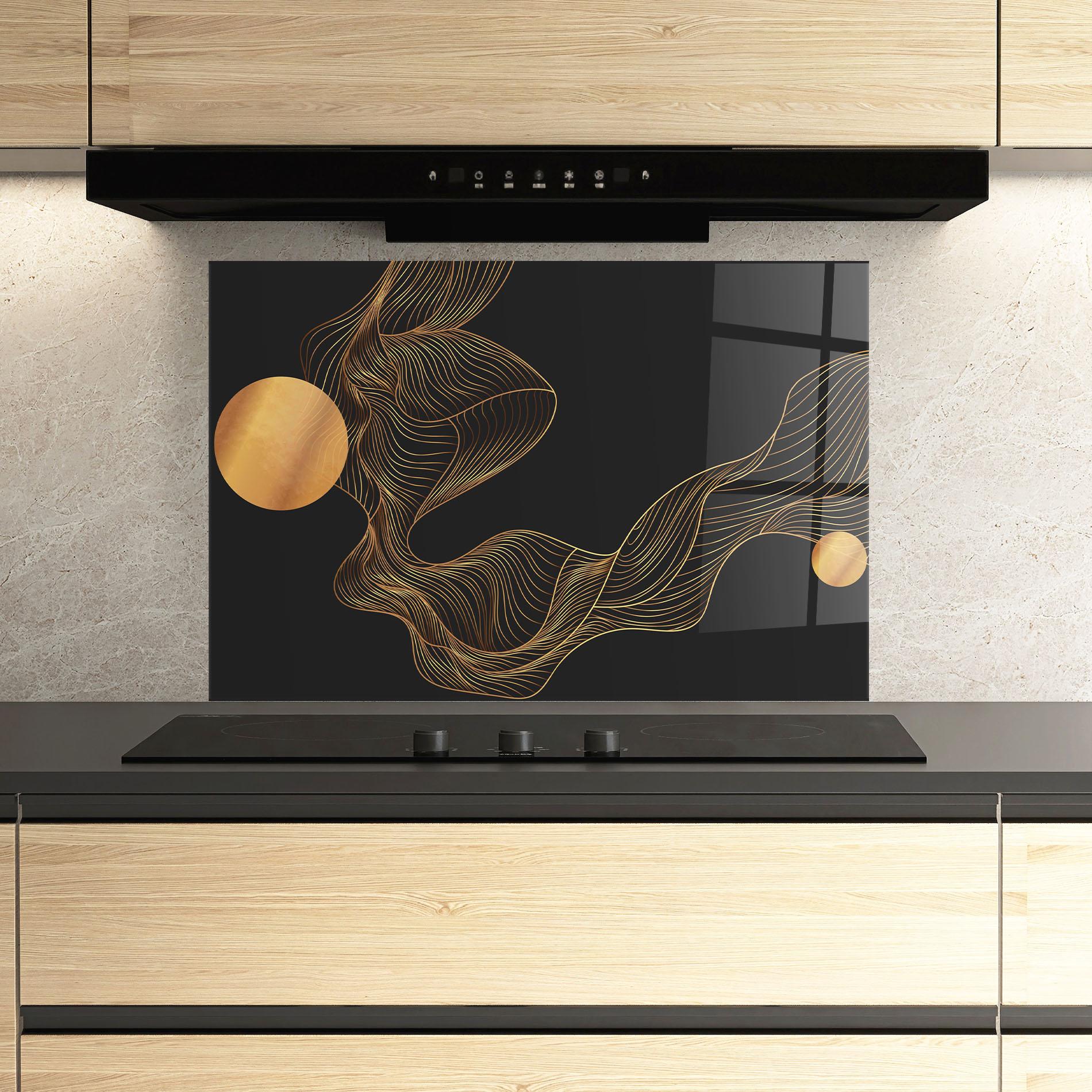 Panou Sticla Bucatarie Frecventa Abstracta mockup 3