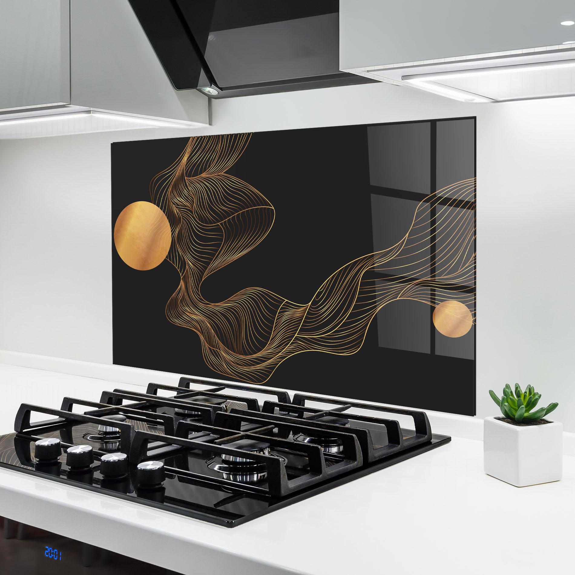 Panou Sticla Bucatarie Frecventa Abstracta mockup 6