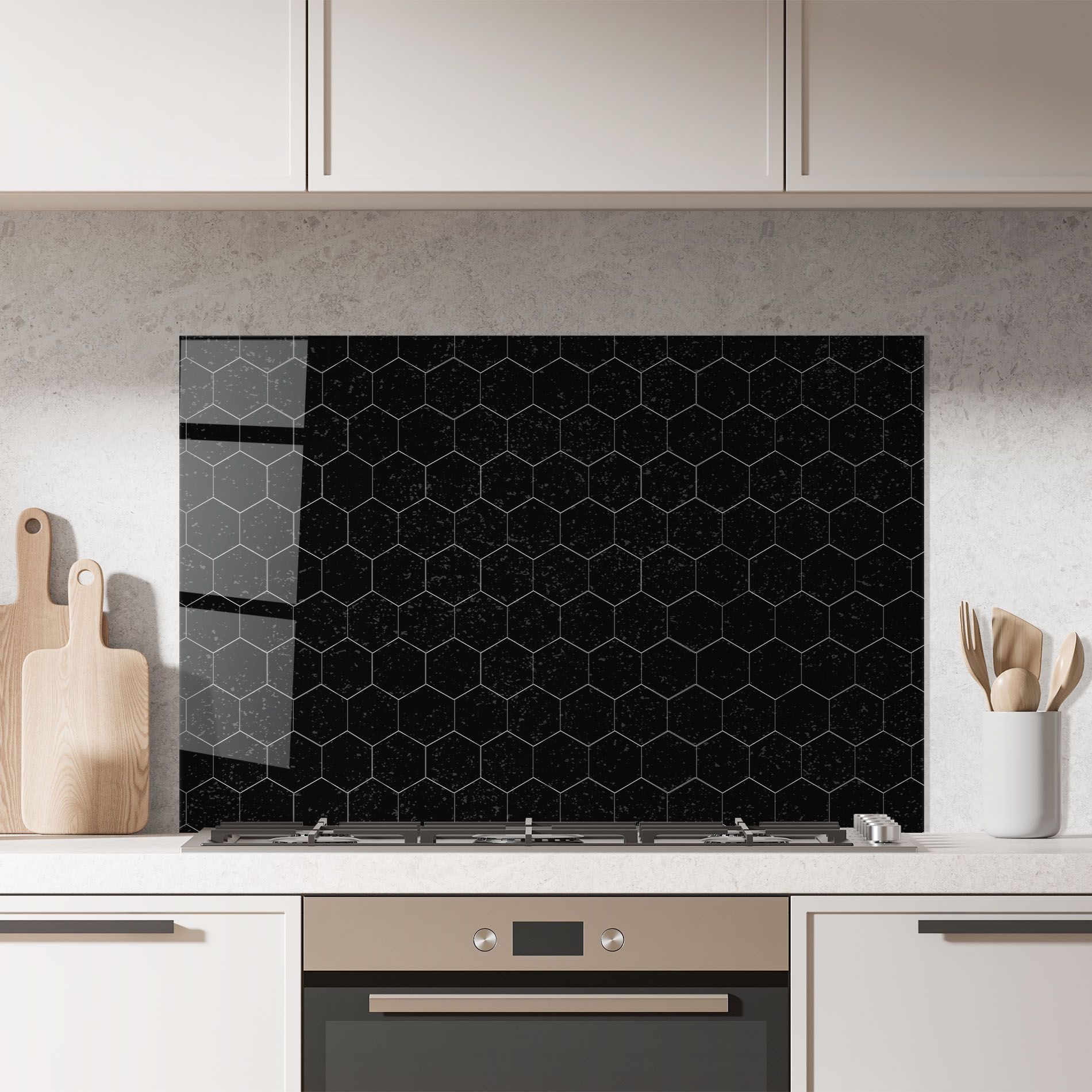 Black Hexagon mockup 7