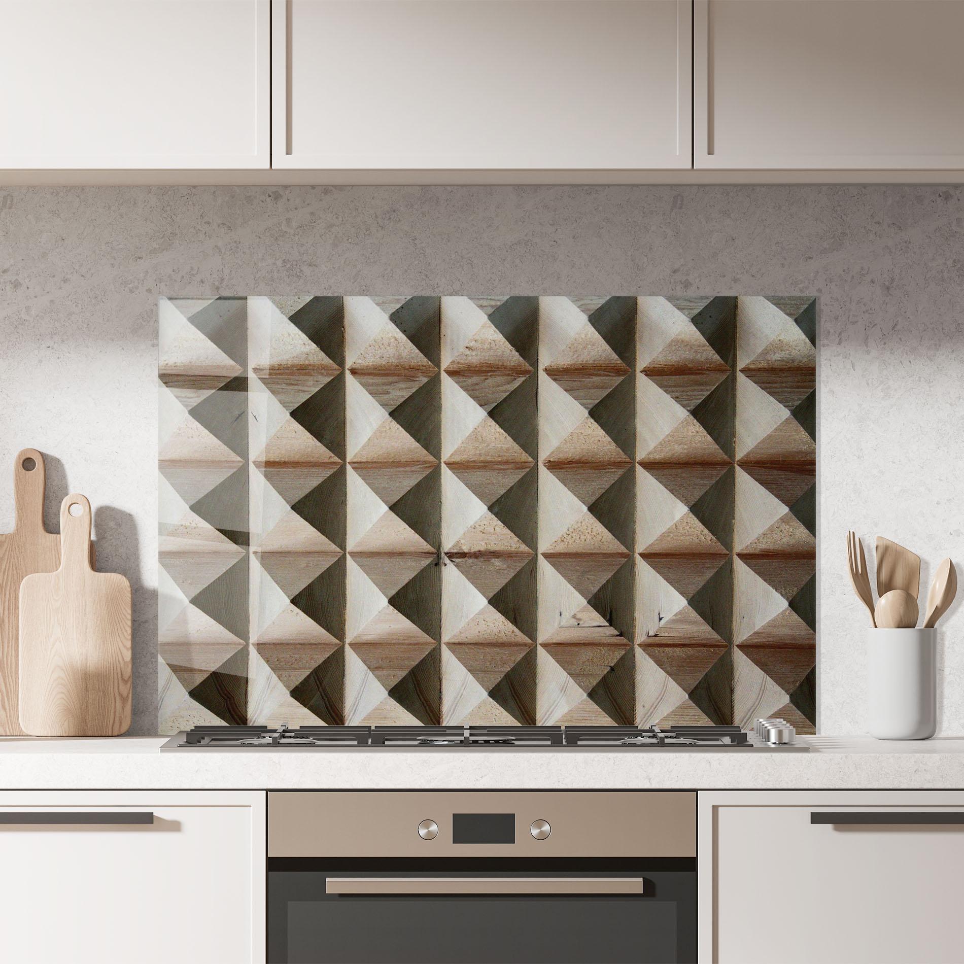 Panou Sticla Bucatarie Cream Pyramid mockup 7