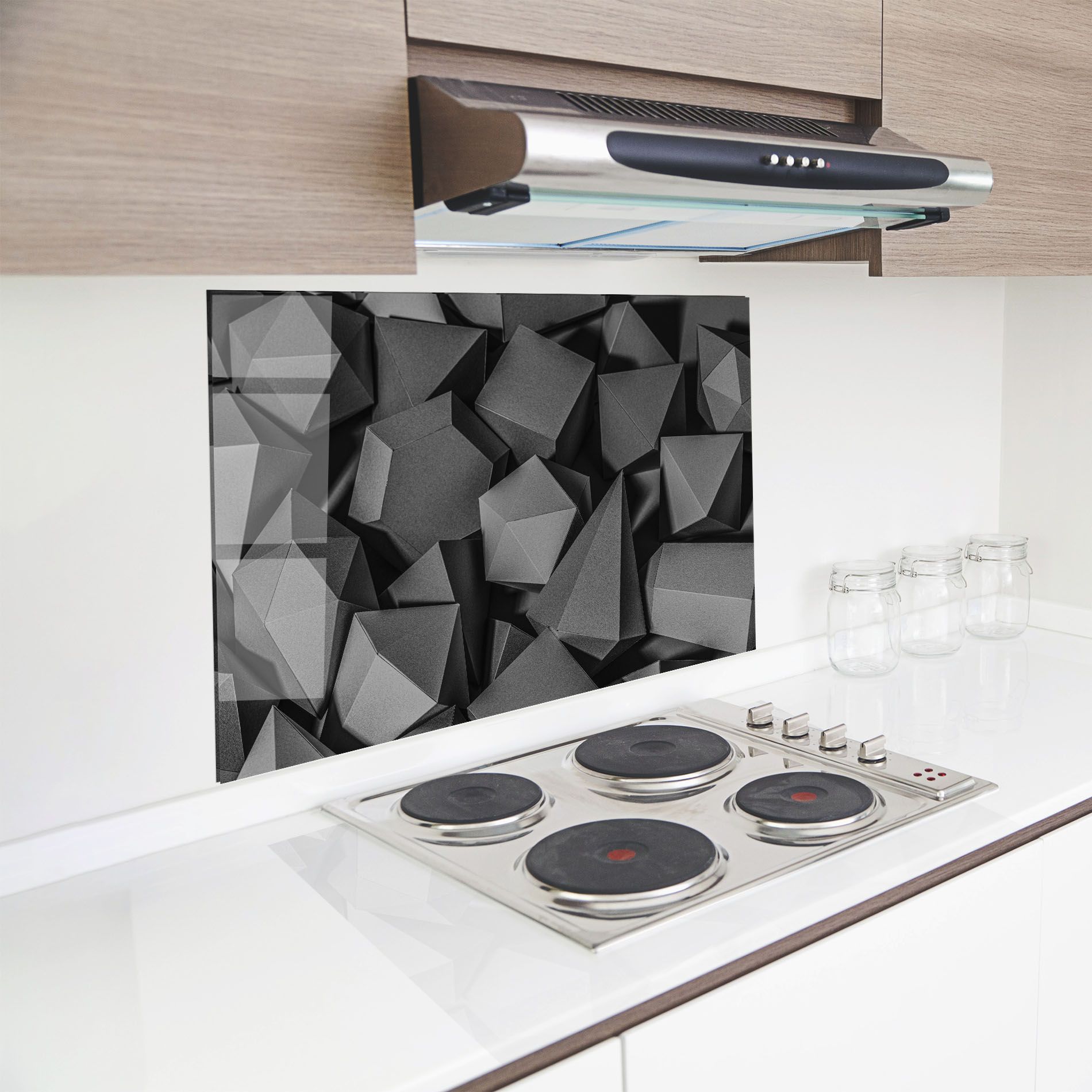 Black Geometric Shapes mockup 8