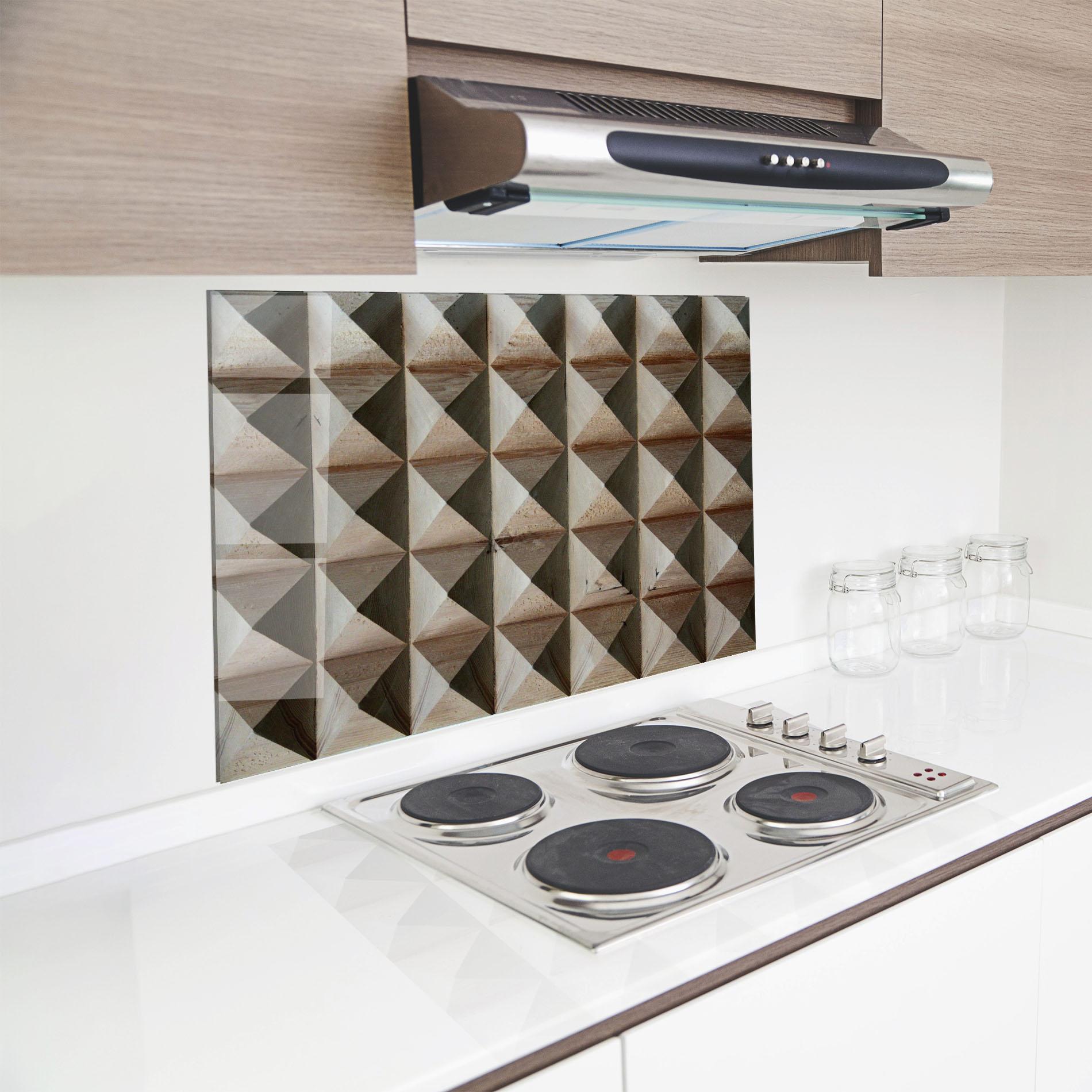 Panou Sticla Bucatarie Cream Pyramid mockup 8