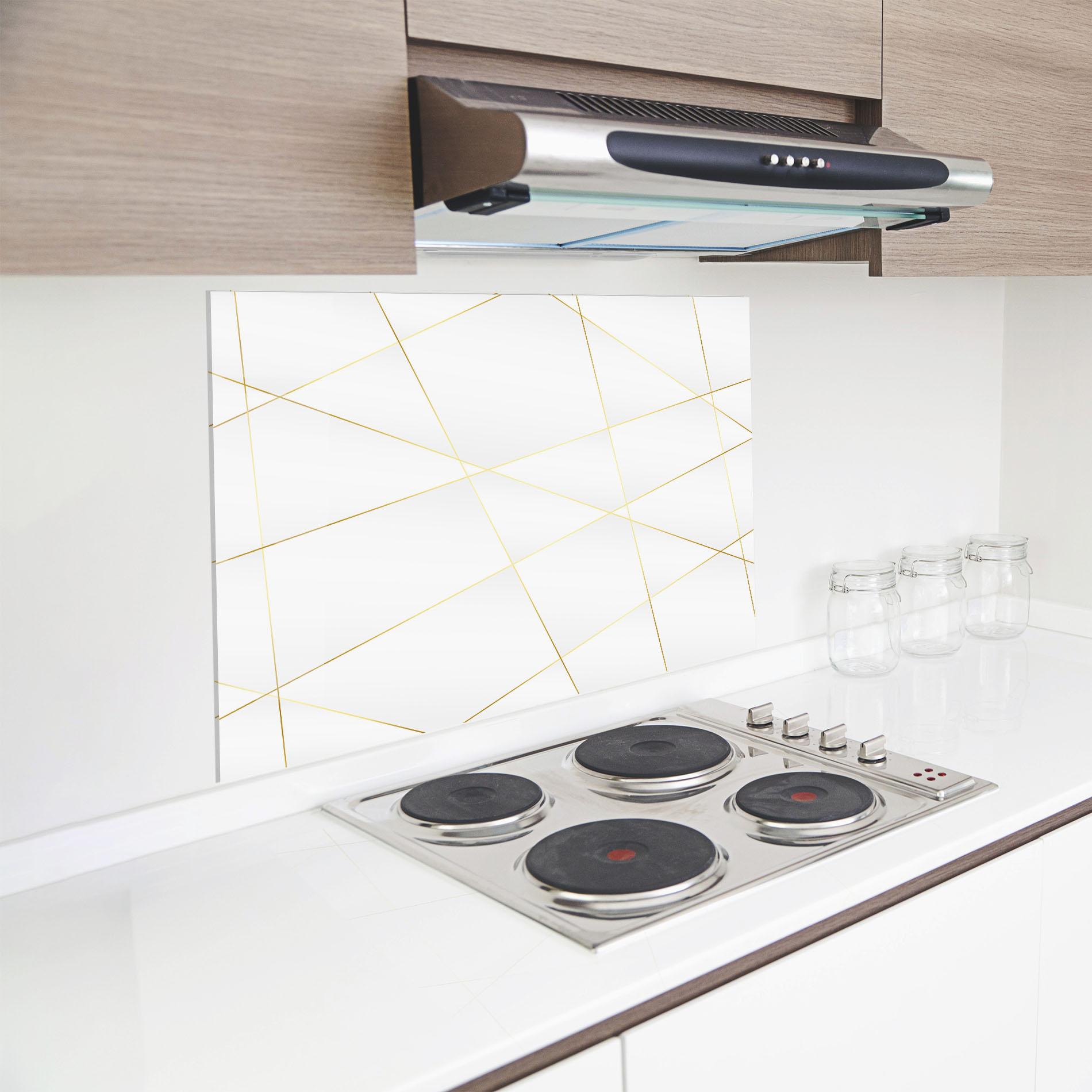 Panou Sticla Bucatarie Golden Line White mockup 8