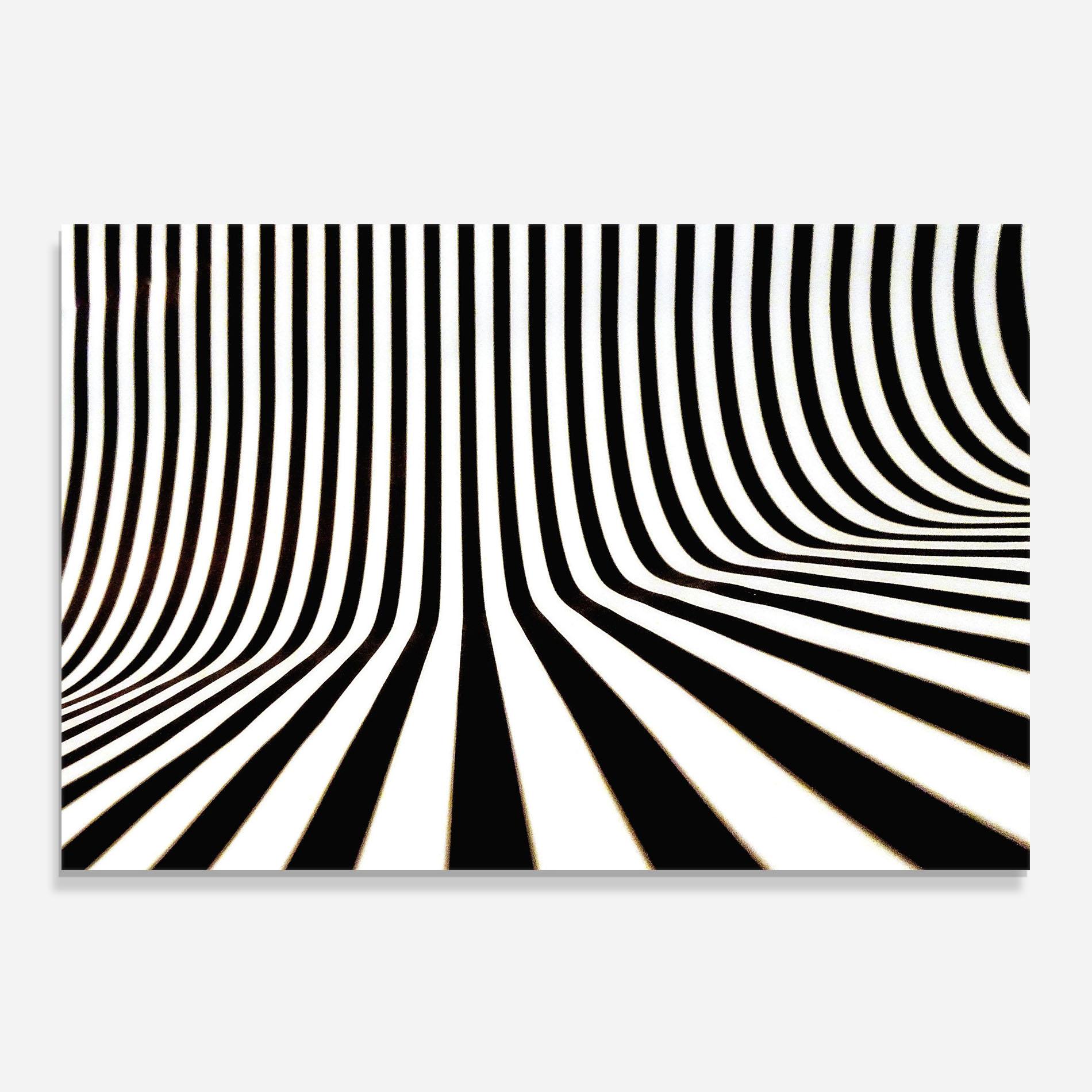 Panou Sticla Bucatarie Black And White Illusion mockup 0