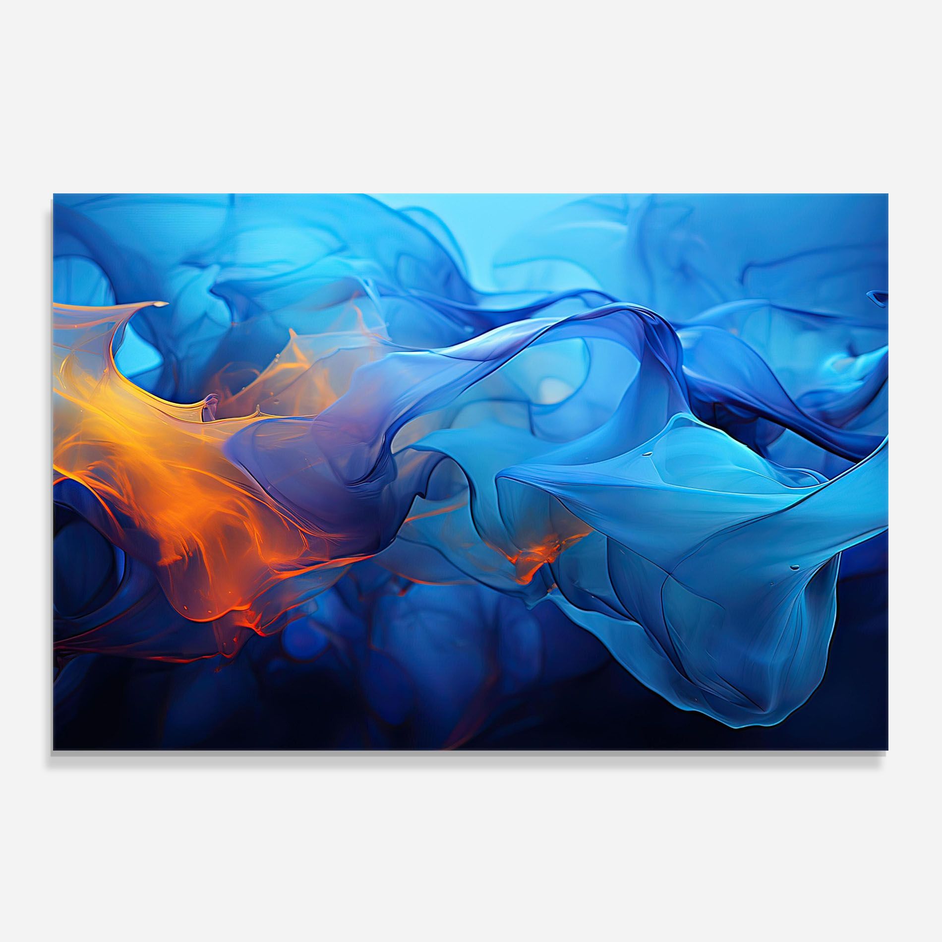 Blue Orange Floating mockup 0