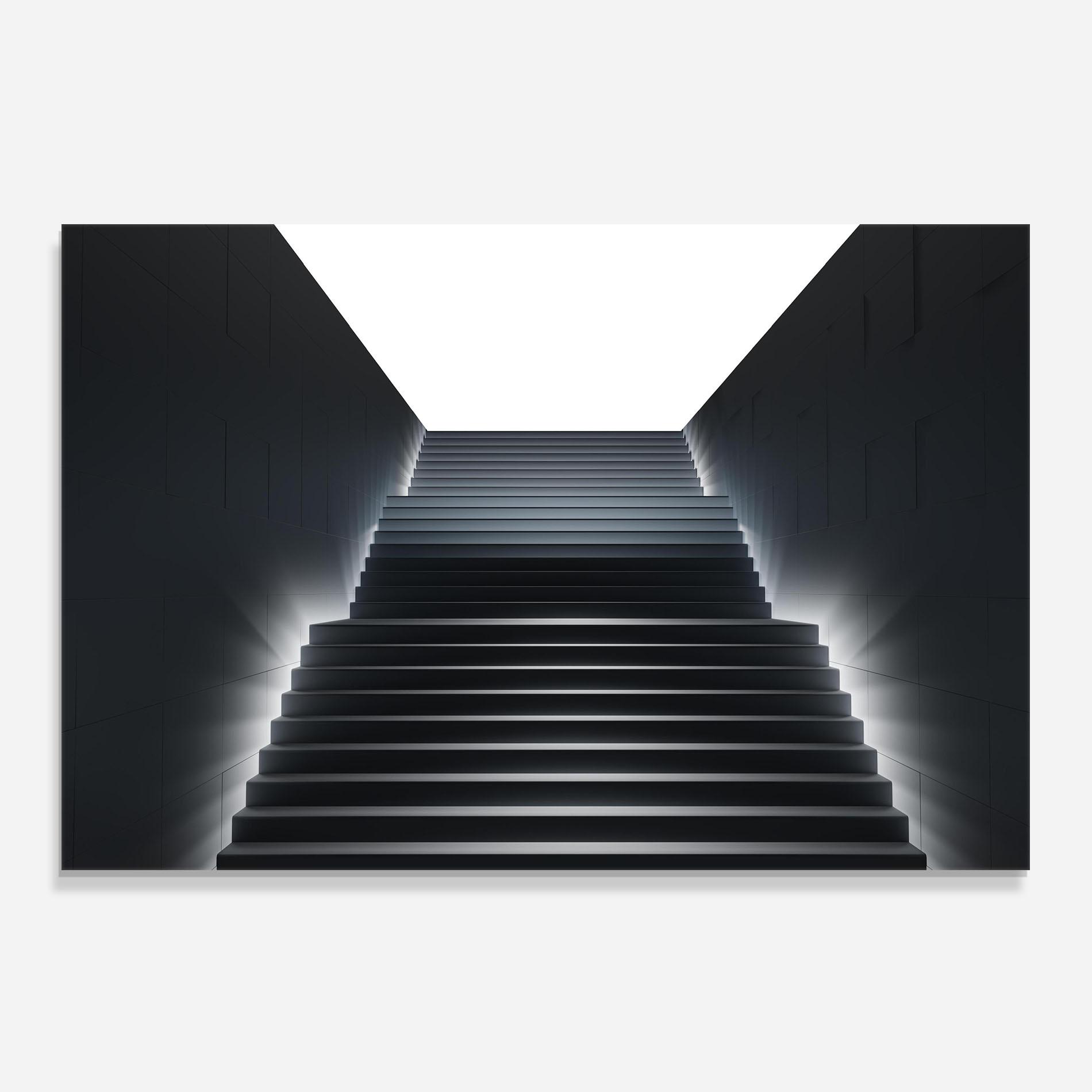 Panou Sticla Bucatarie Dark Stairs mockup 0