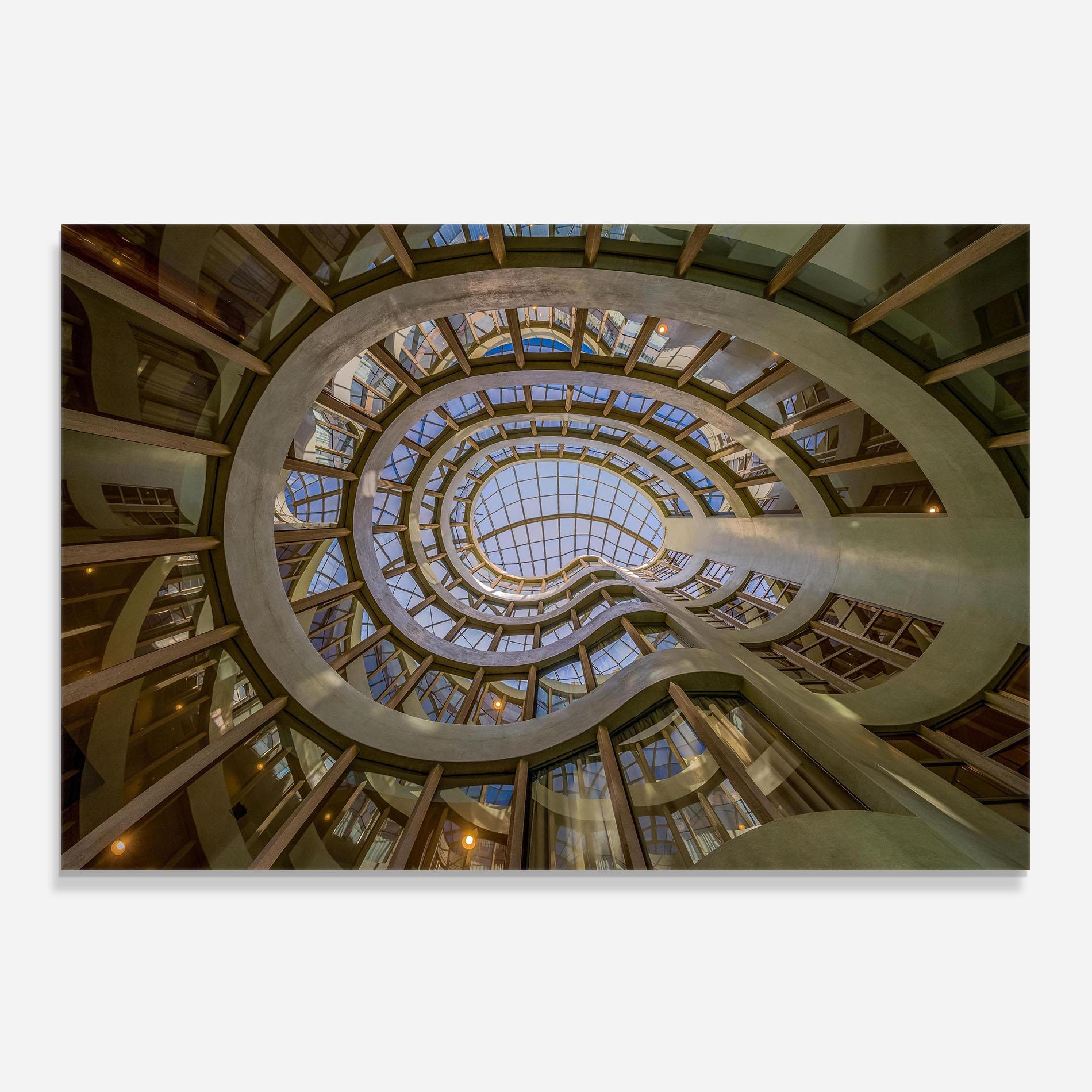 Panou Sticla Bucatarie Glass Building mockup 0