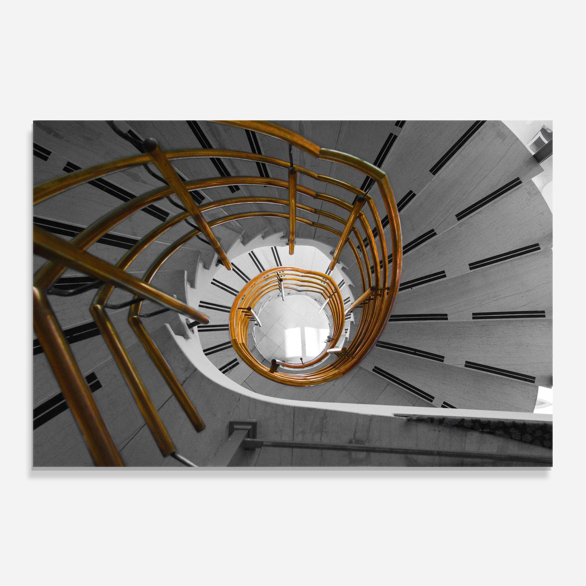 Panou Sticla Bucatarie Gold Bar Stairs mockup 0