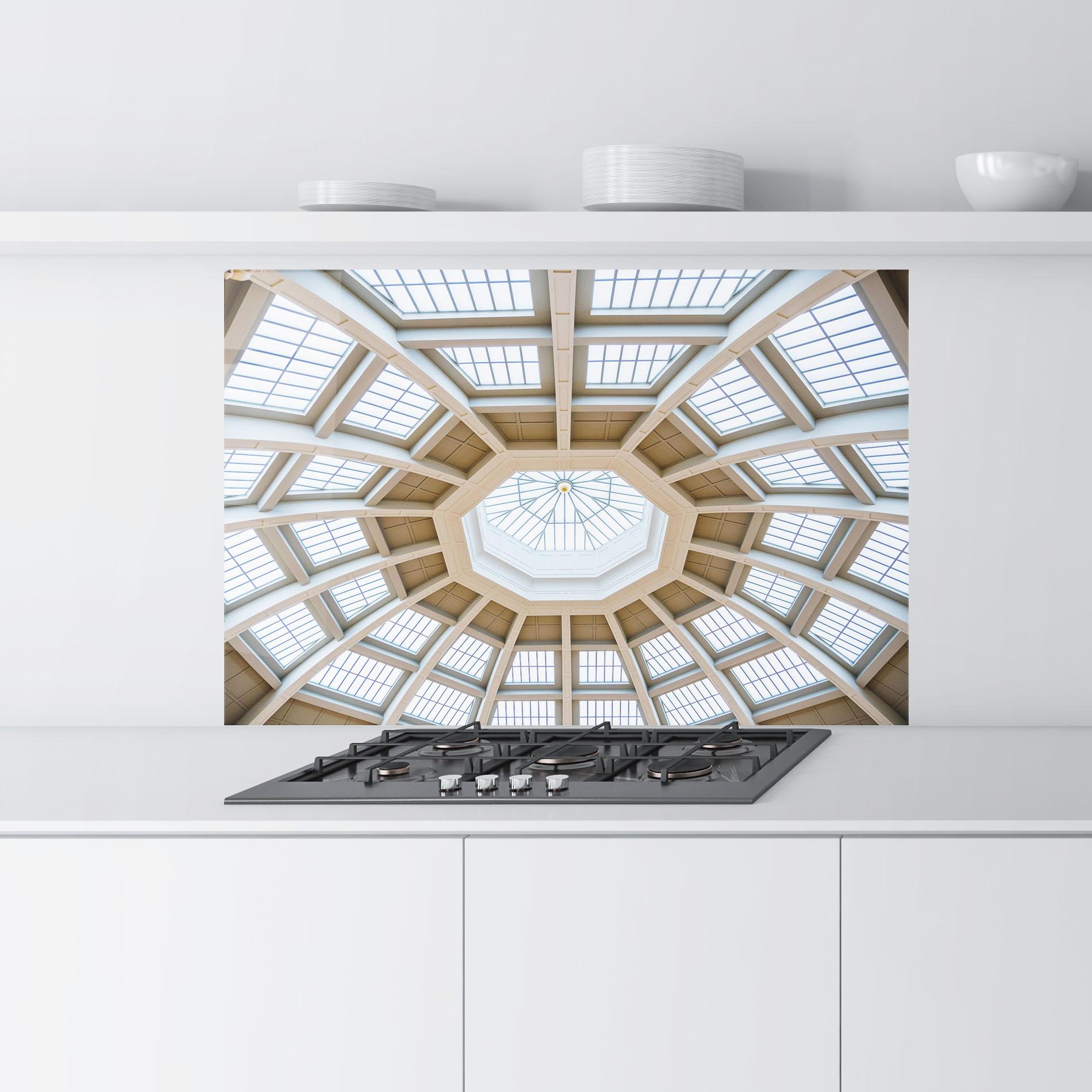 Panou Sticla Bucatarie Ceiling Dome mockup 9