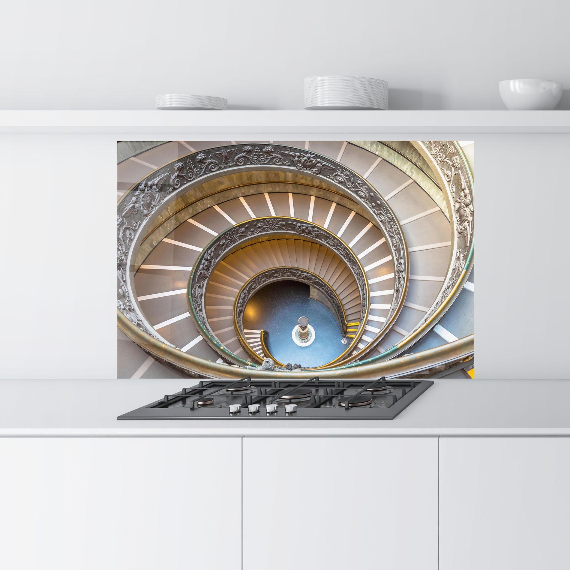 Panou Sticla Bucatarie Colored Stairs mockup 9