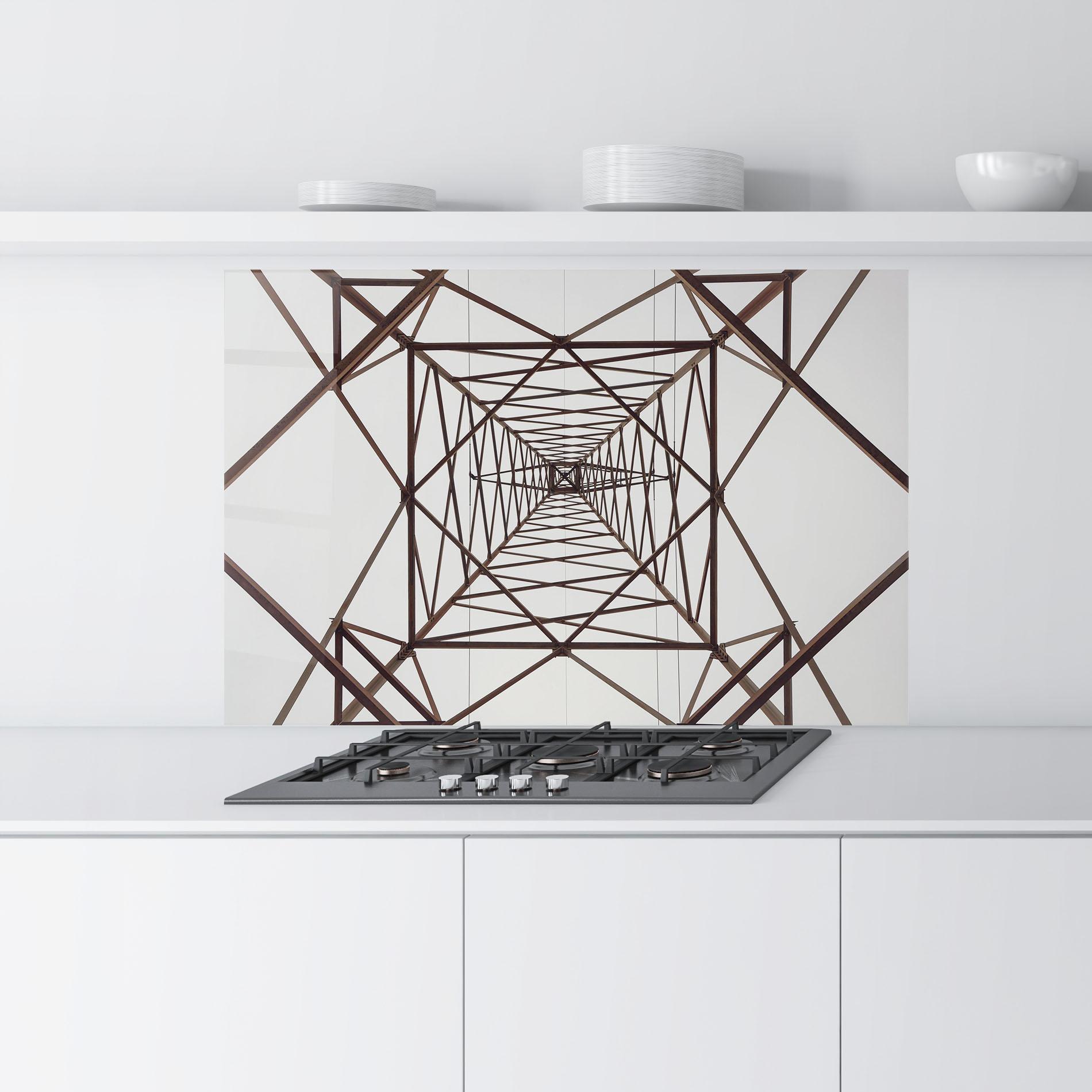 Panou Sticla Bucatarie Geometric Pillar mockup 9