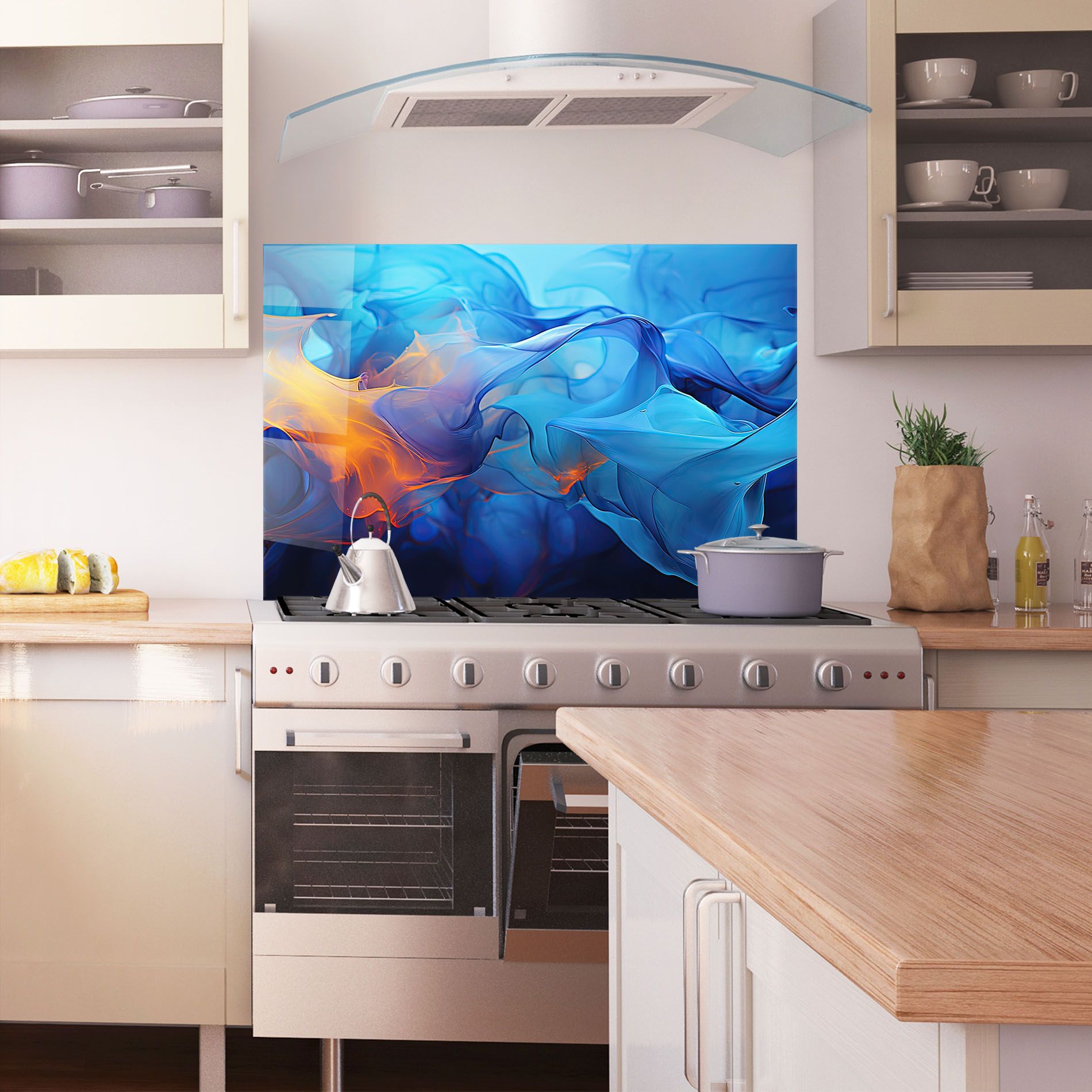 Blue Orange Floating mockup 1