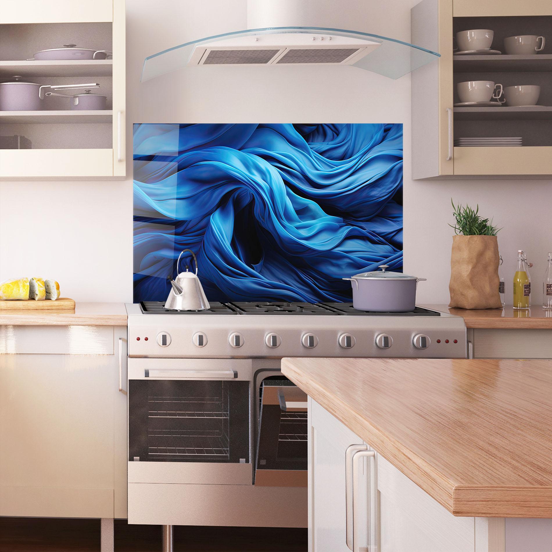 Panou Sticla Bucatarie Floating Blue mockup 1