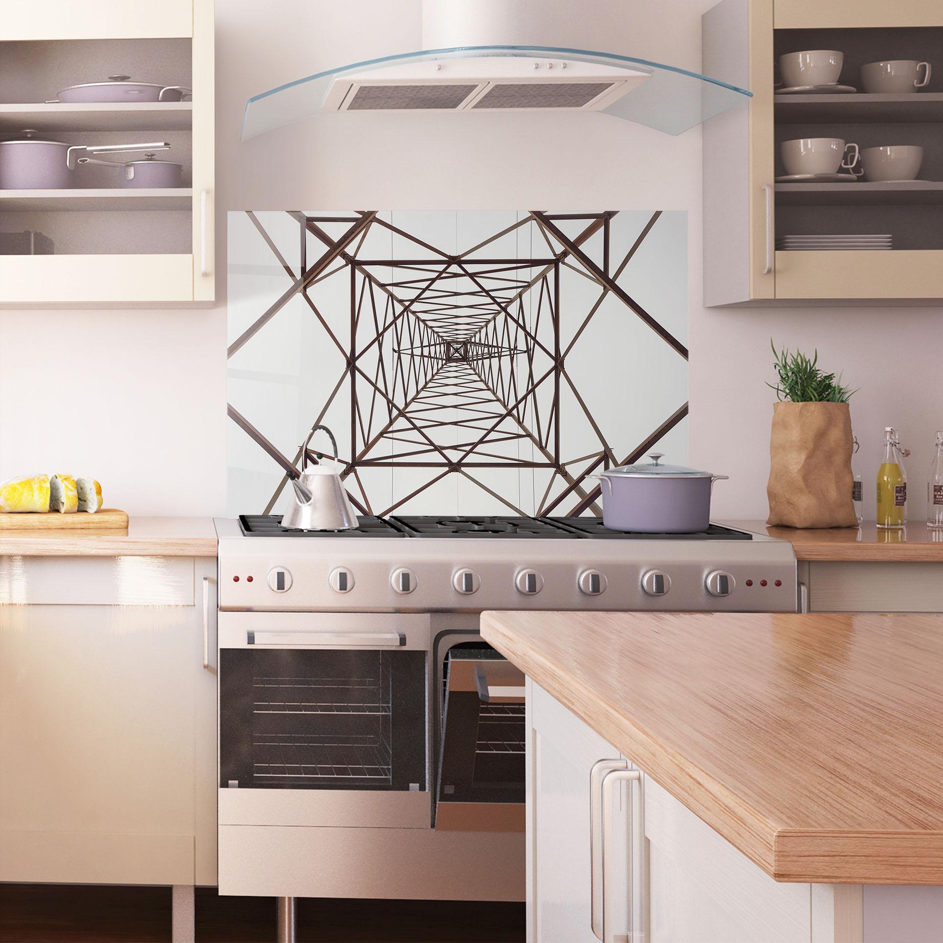 Panou Sticla Bucatarie Geometric Pillar mockup 1