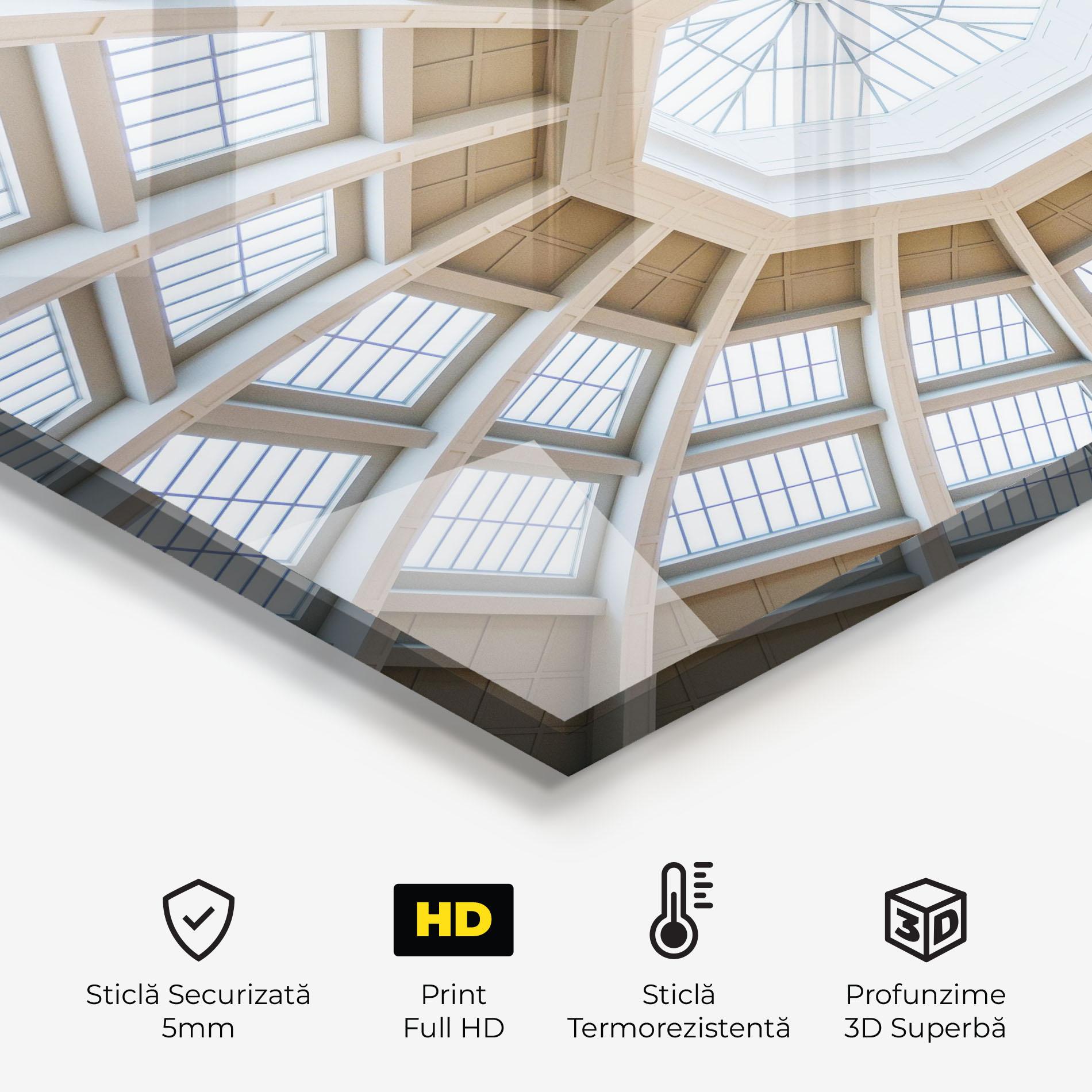 Panou Sticla Bucatarie Ceiling Dome mockup 2