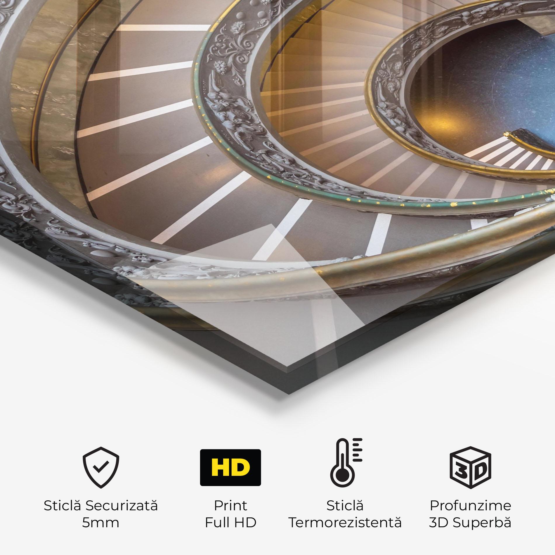 Panou Sticla Bucatarie Colored Stairs mockup 2