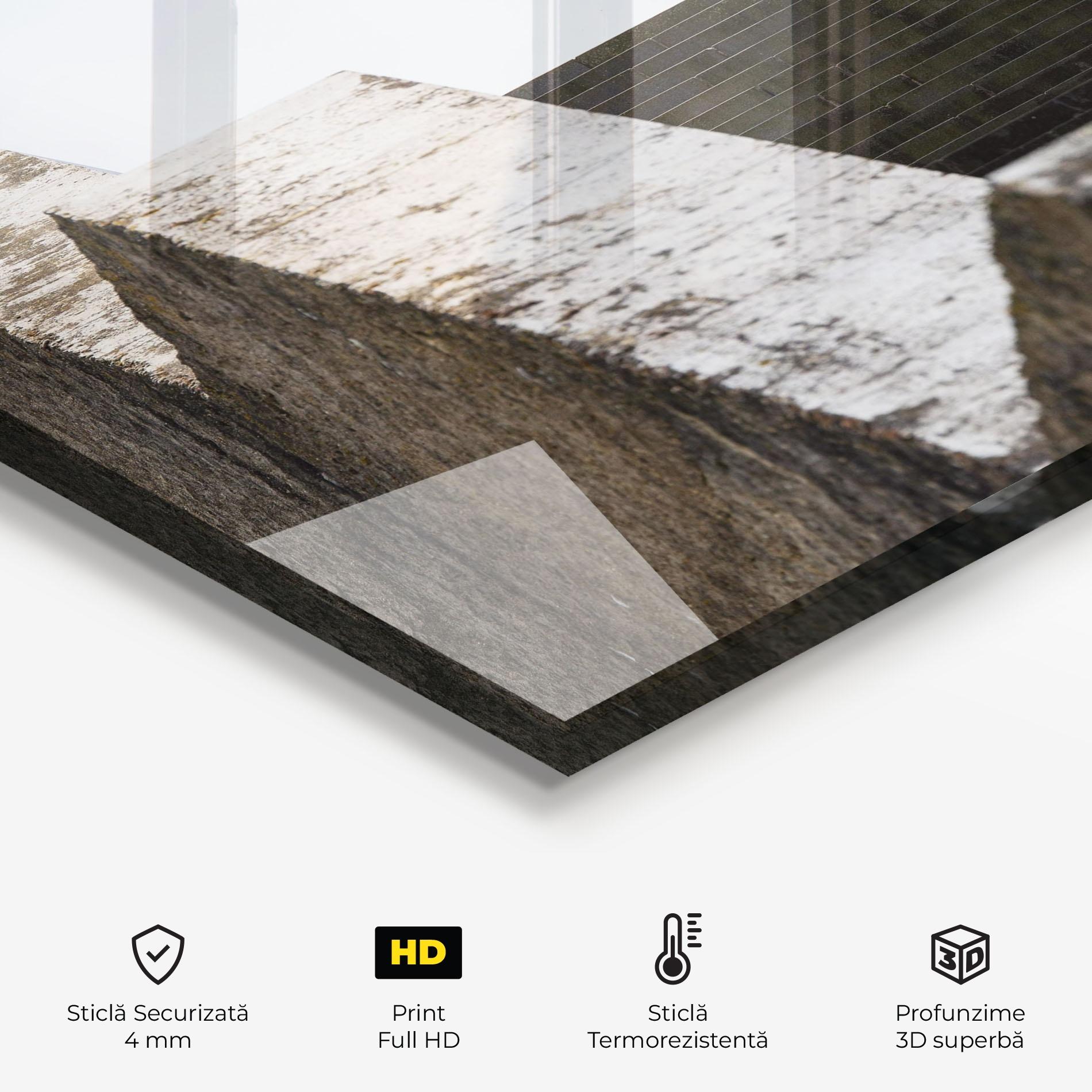 Panou Sticla Bucatarie Black Stairs mockup 2