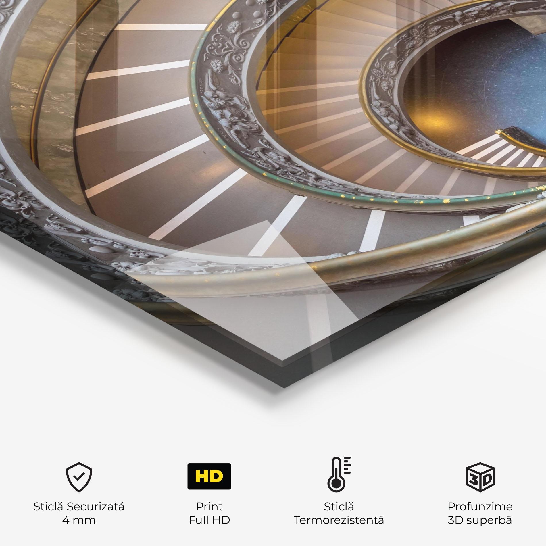 Panou Sticla Bucatarie Colored Stairs mockup 2