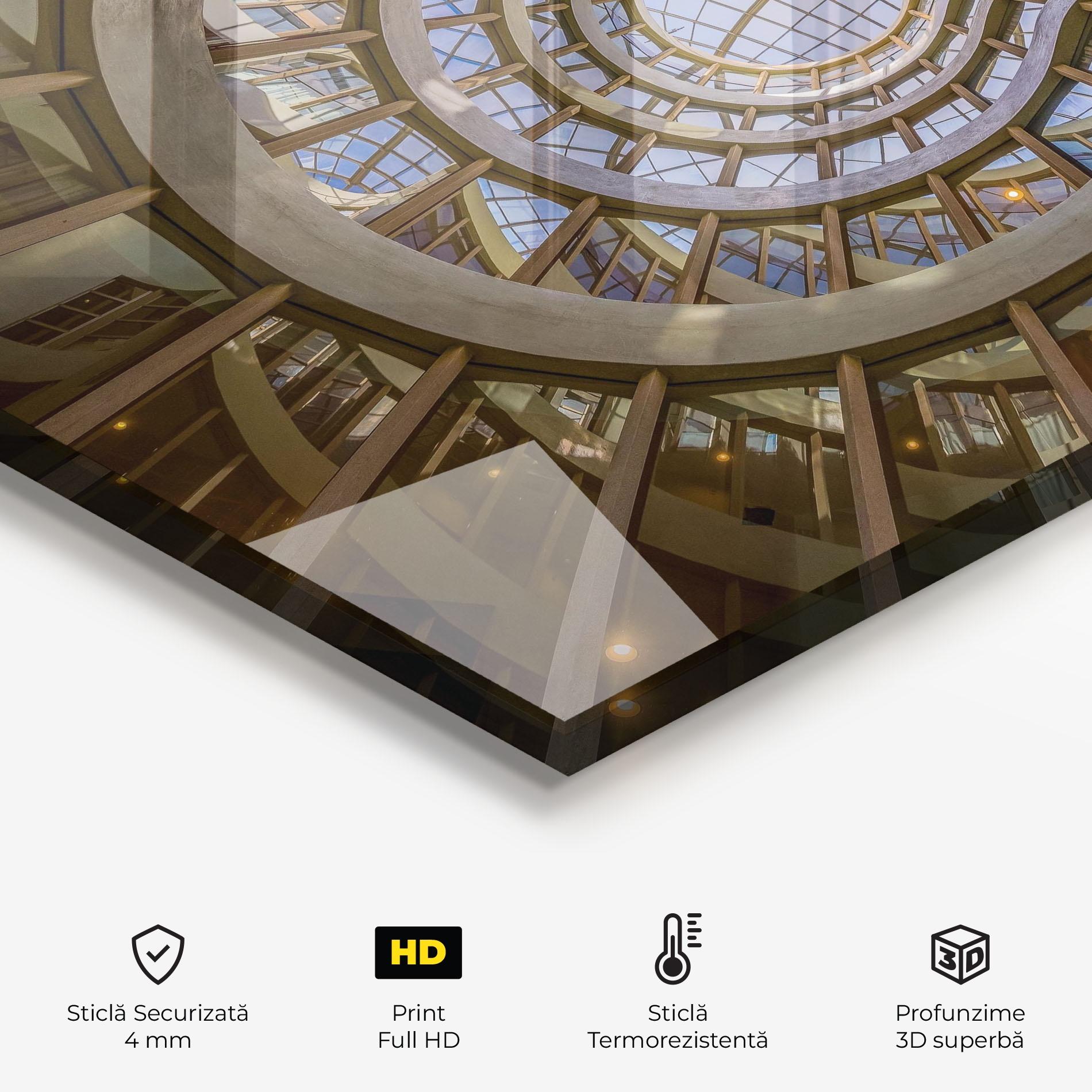 Panou Sticla Bucatarie Glass Building mockup 2