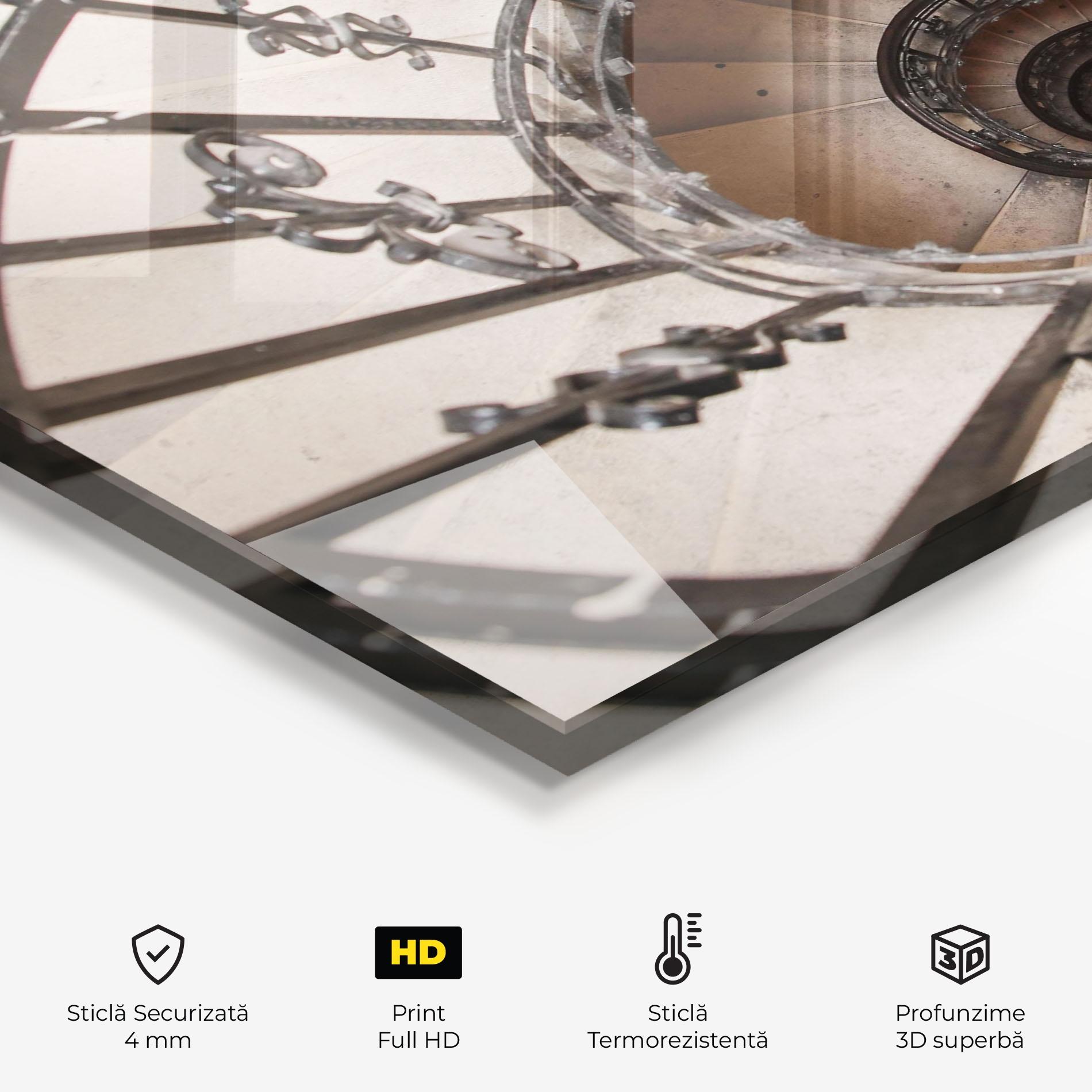 Panou Sticla Bucatarie Old House Stairs mockup 2