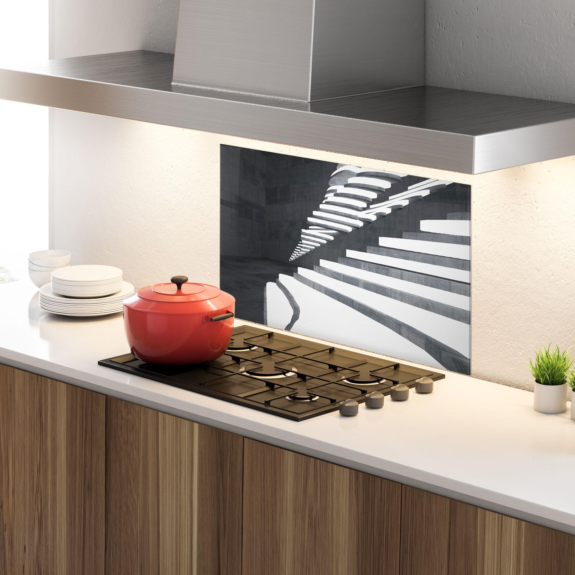 Panou Sticla Bucatarie Concrete Architecture mockup 4